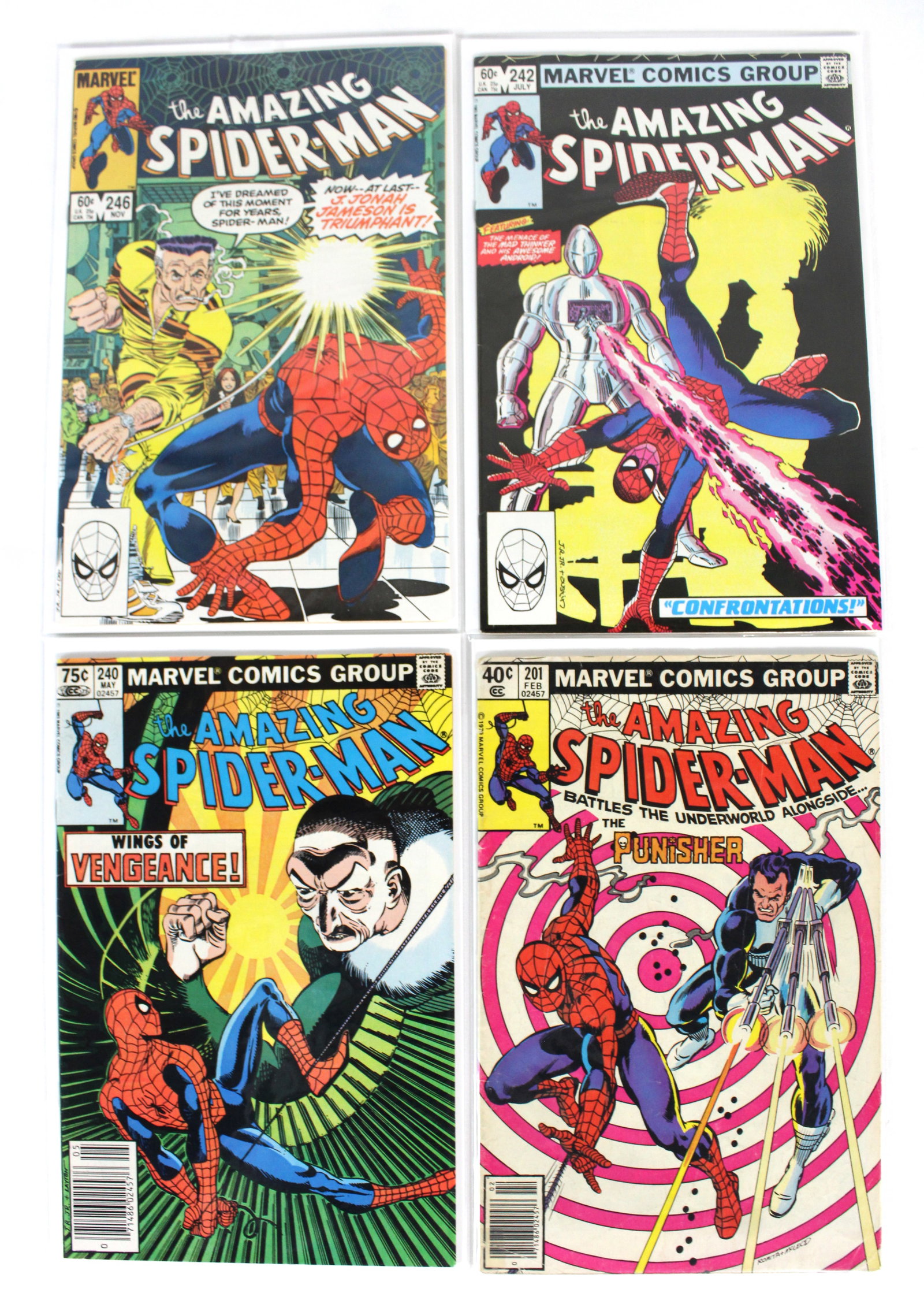 Marvel Comics The Amazing Spider-Man, Issues 201, 240, 242, 246 (1 of 1)