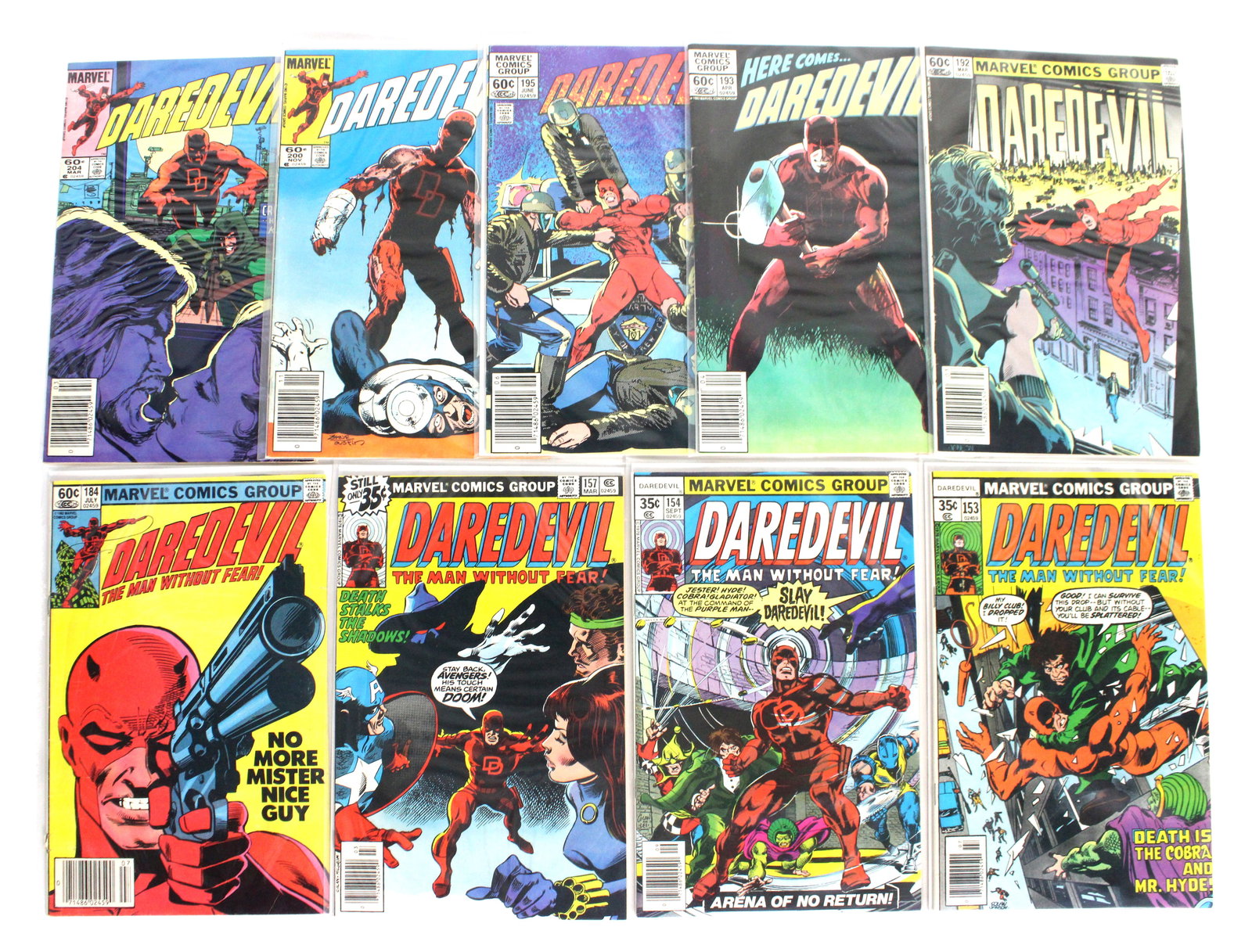 Marvel Daredevil, The Man Without Fear Comic Books, Lot 2 (1 of 1)