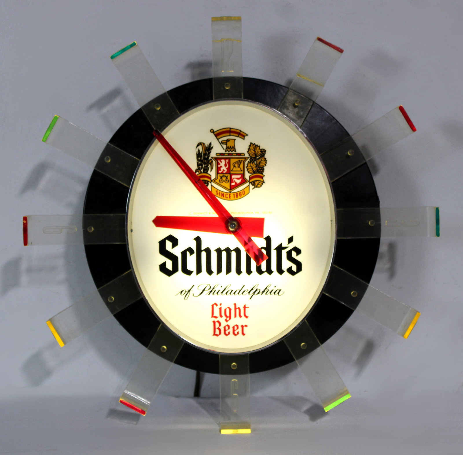 Schmidt's Light Up Beer Clock (1 of 2)
