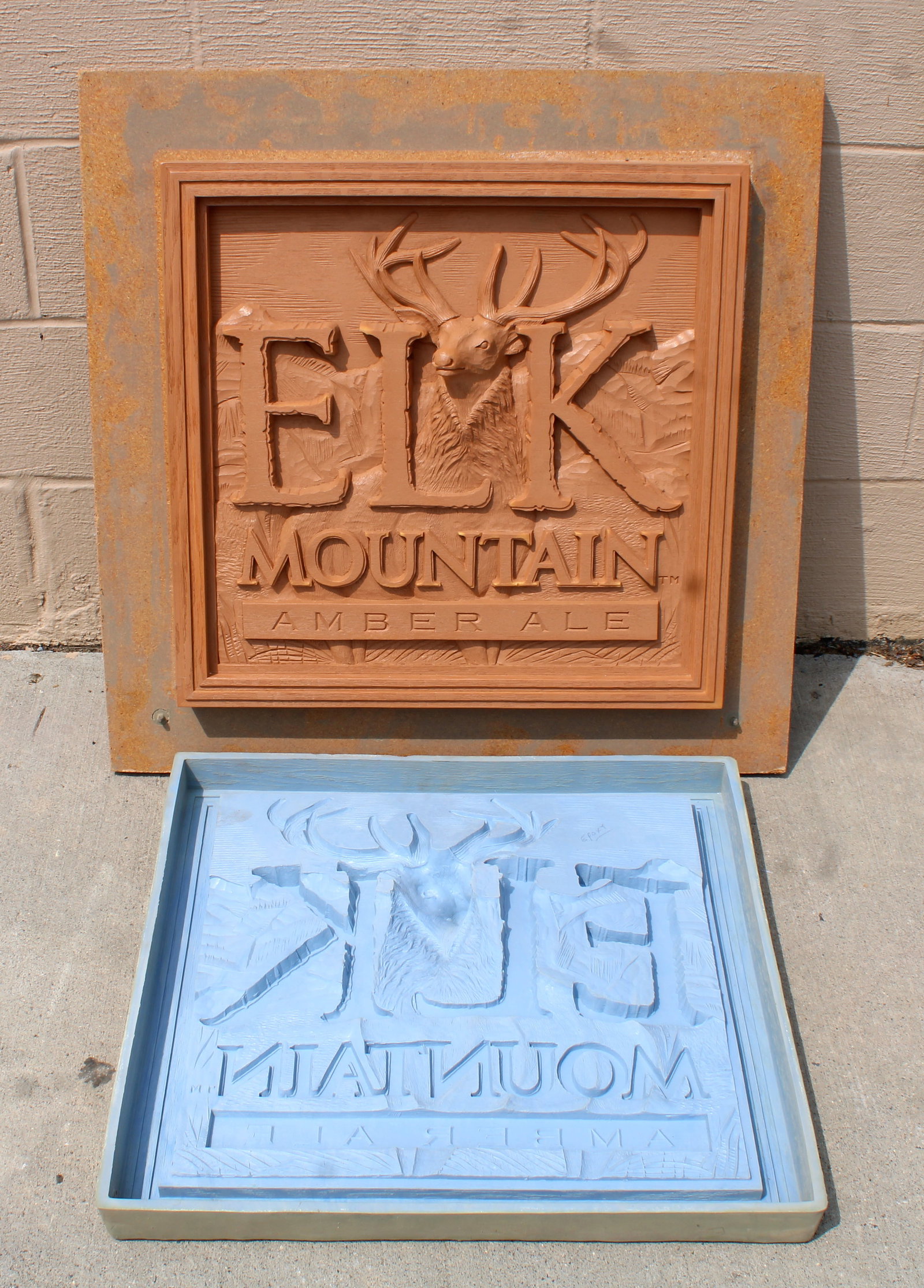 Elk Mountain Amber Ale Beer Original Sign Mold (1 of 3)