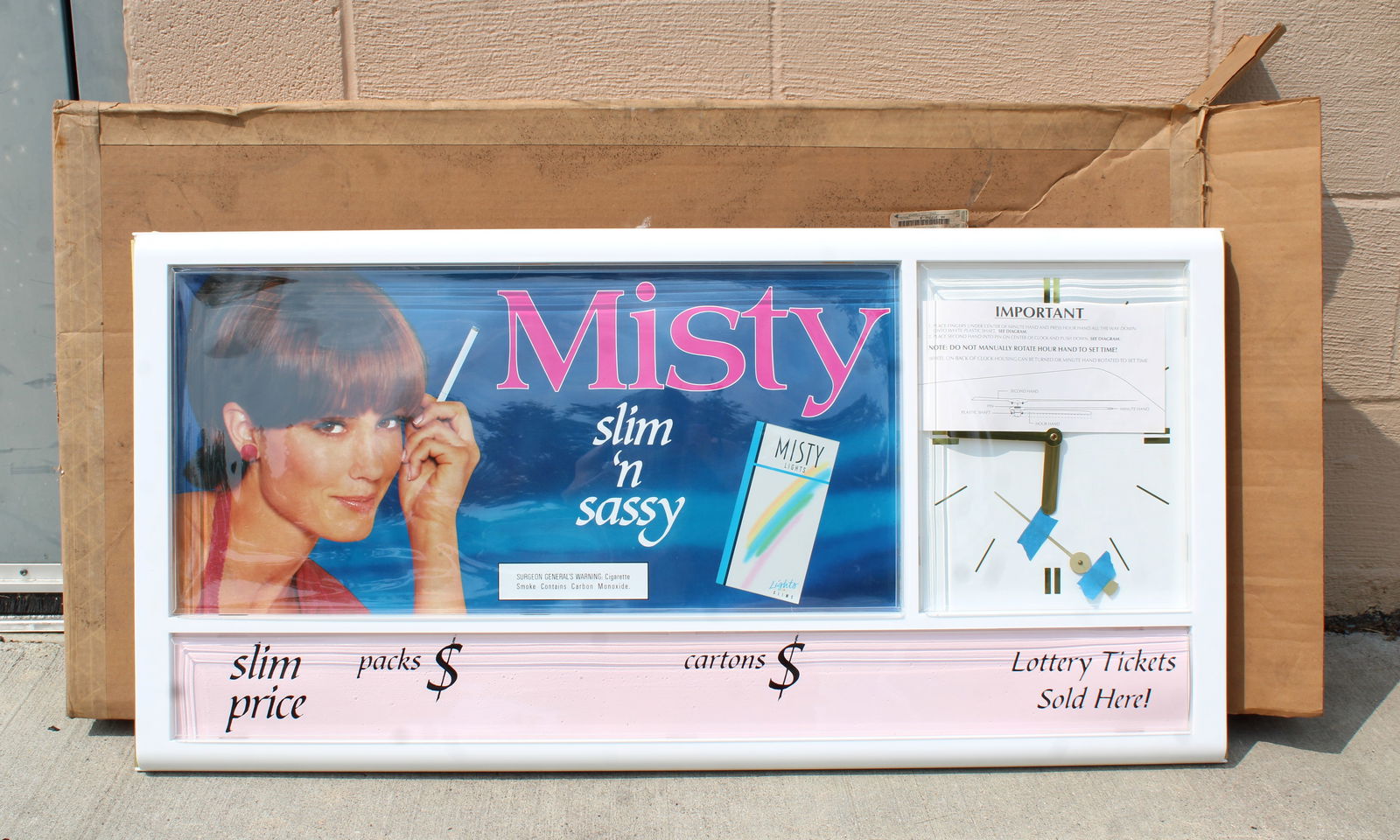 NOS Misty Cigarettes Pricing Clock (1 of 1)