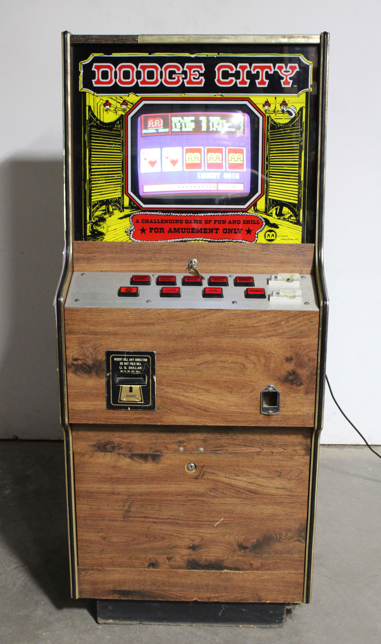 Merit Dodge City Poker Arcade Game (1 of 2)