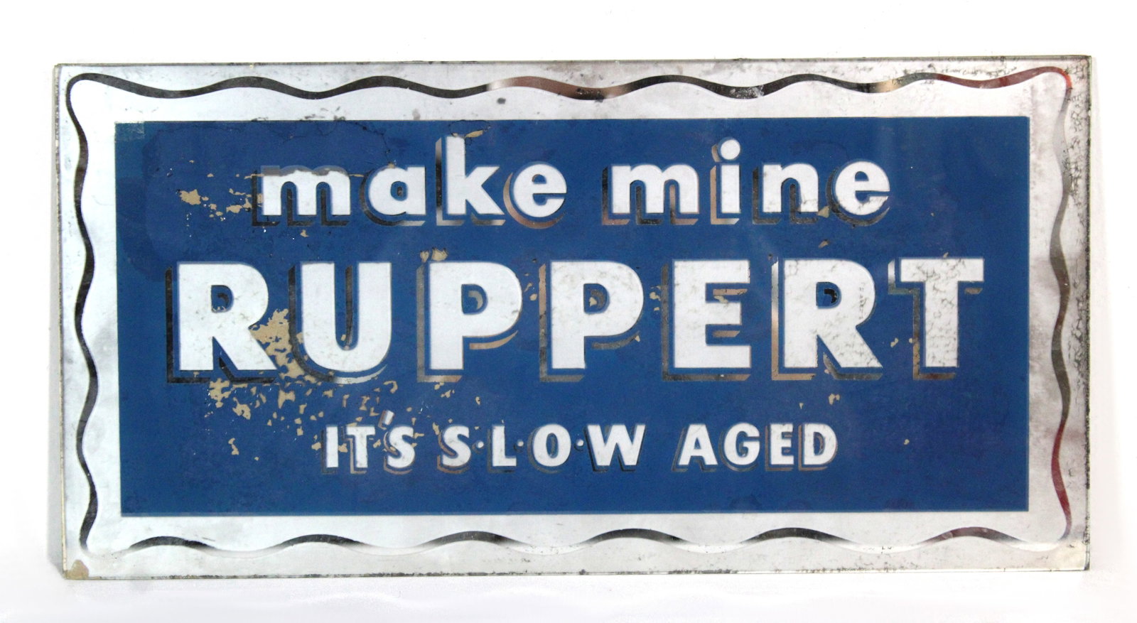 Ruppert Beer Mirror: This item requires third-party shipping or pickup arrangements to be made. Dimensions: 8 x 16