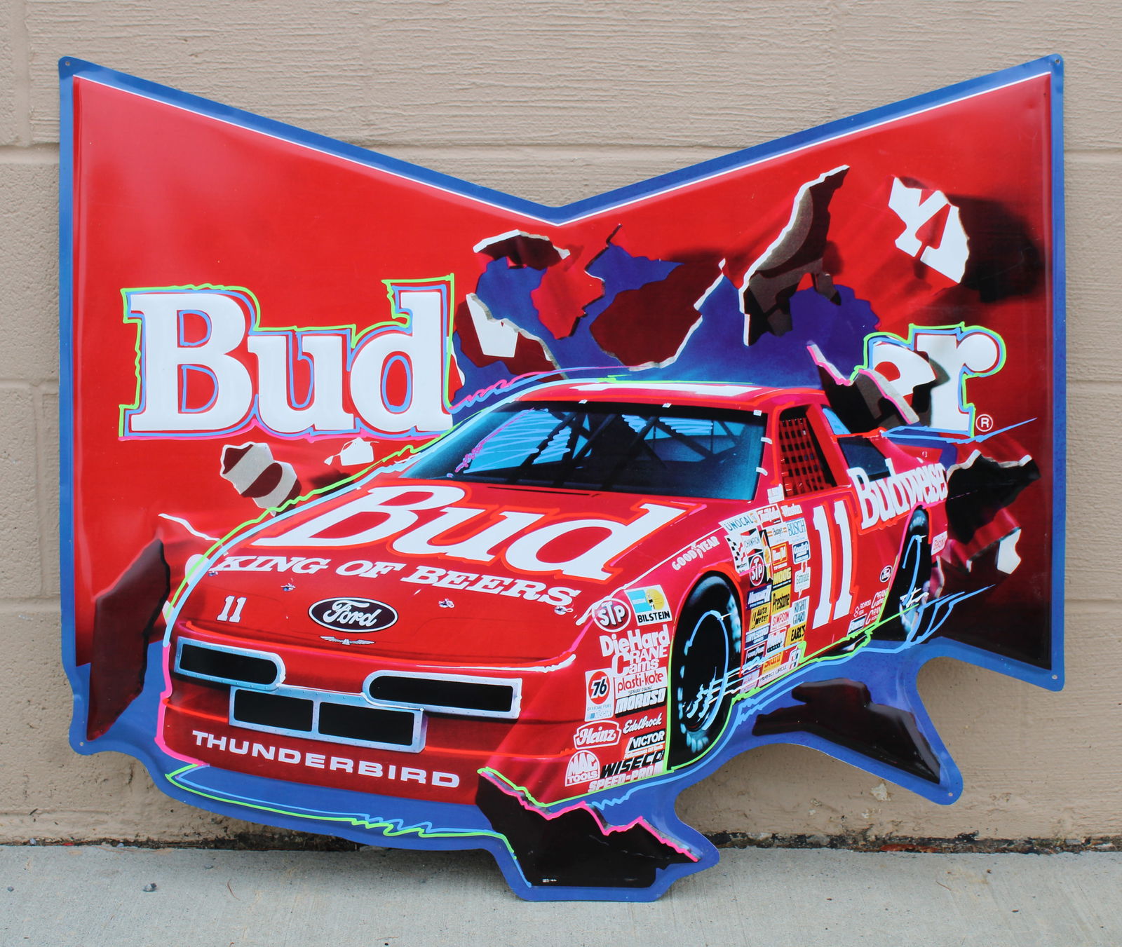 Budweiser Beer / Nascar Racing Tin Signs (1 of 1)