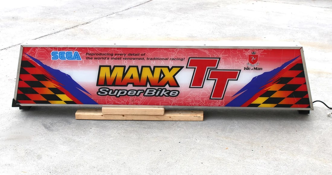Sega Manx Super Bike TT Arcade Game Header (1 of 2)