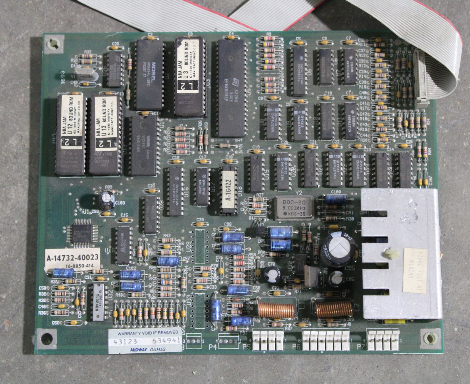 Midway NBA Jam Arcade Game Sound Board (1 of 1)