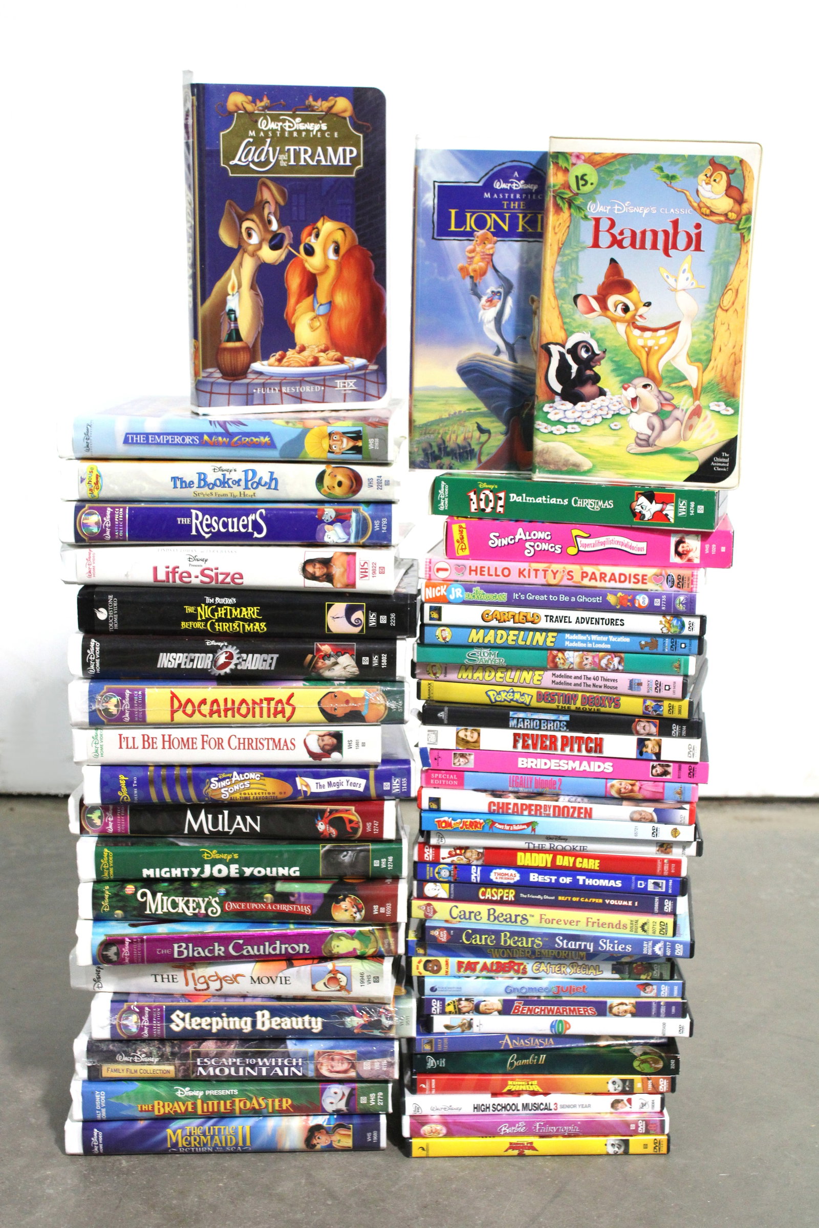DVD / VHS Movies incl. Disney The Little Mermaid and Sleeping Beauty (1 of 1)