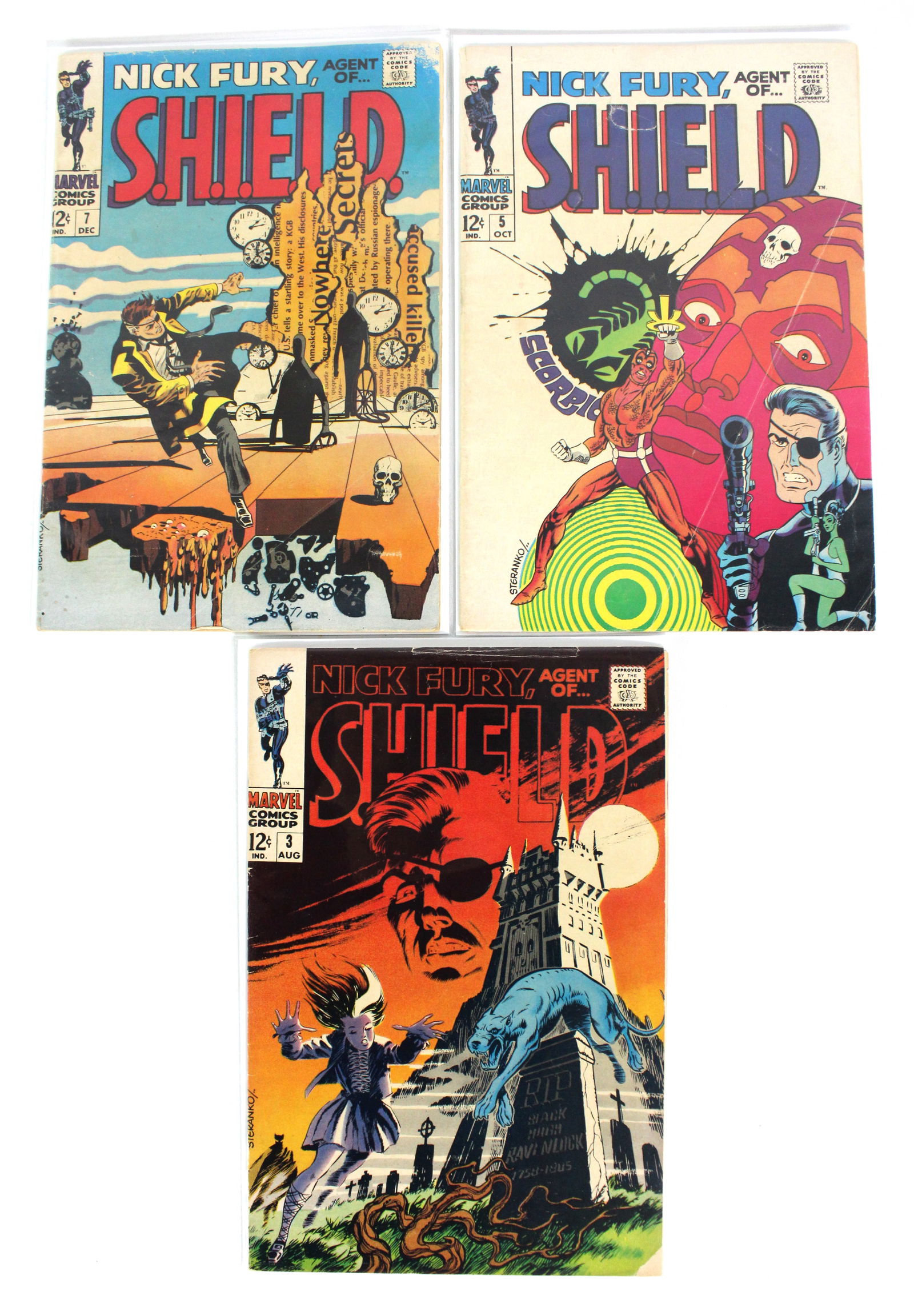 Marvel Comics Nick Fury Agent of Shield Comic Books,  Issue 3, 5 & 7 (1 of 1)