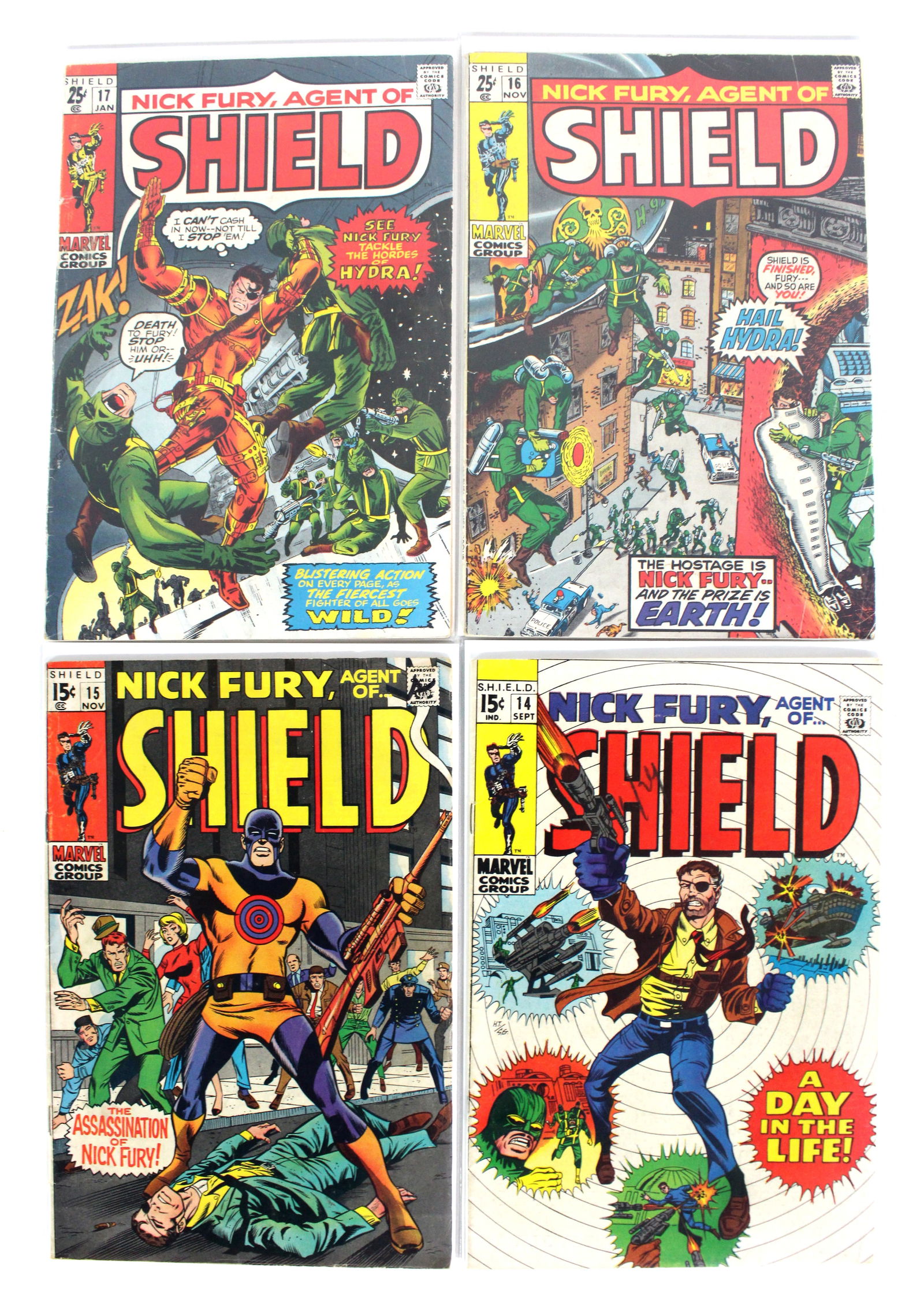 Marvel Comics Nick Fury Agent of Shield Comic Books, Issues 14 - 17 (1 of 1)