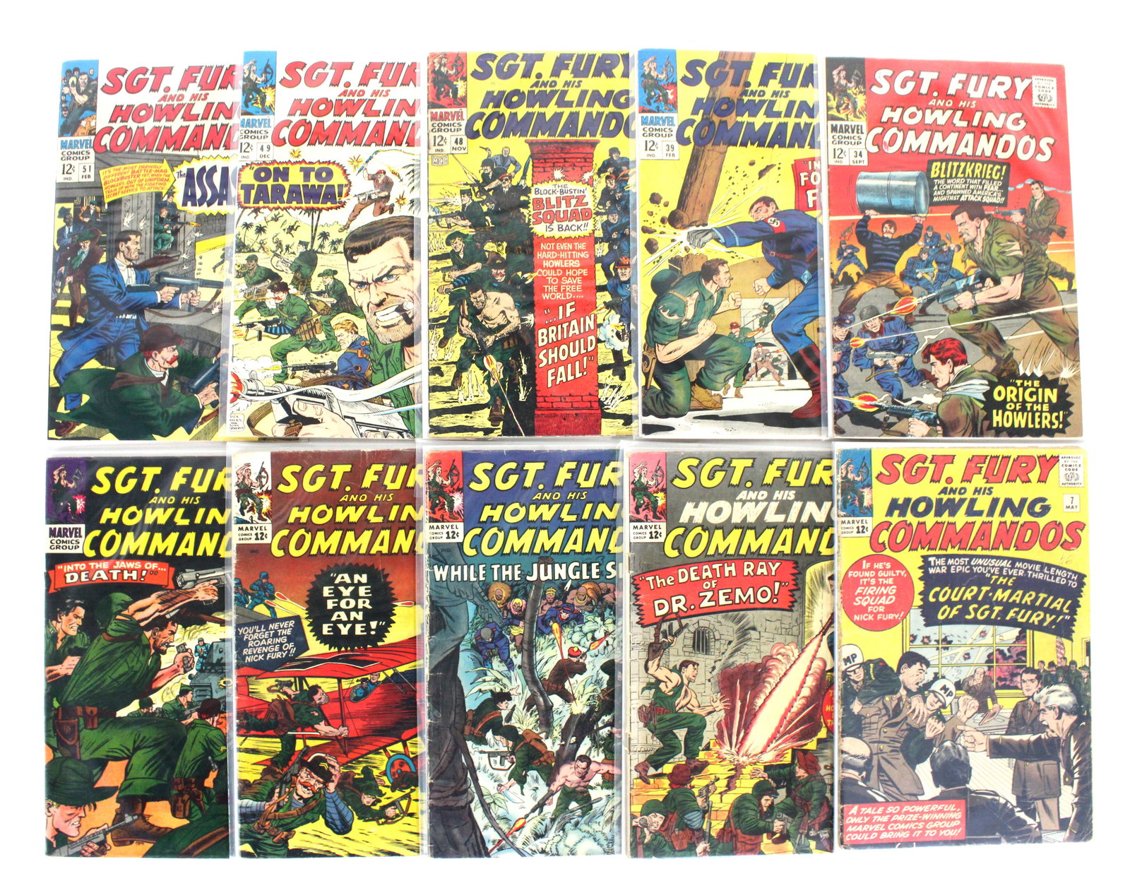 Marvel Comics Sgt. Fury & His Howling Commandos Comic Books, Lot 1 (1 of 1)