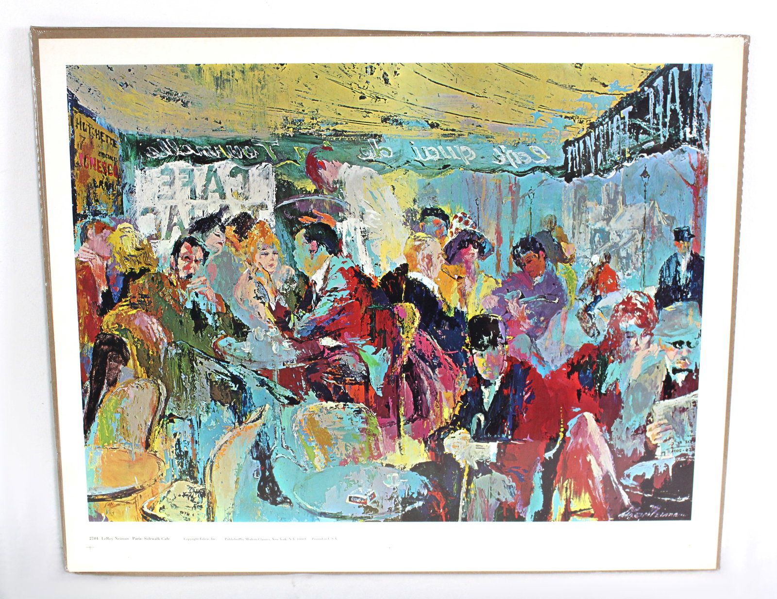 LeRoy Neiman Paris: Sidewalk Cafe Print, Signed (1 of 3)
