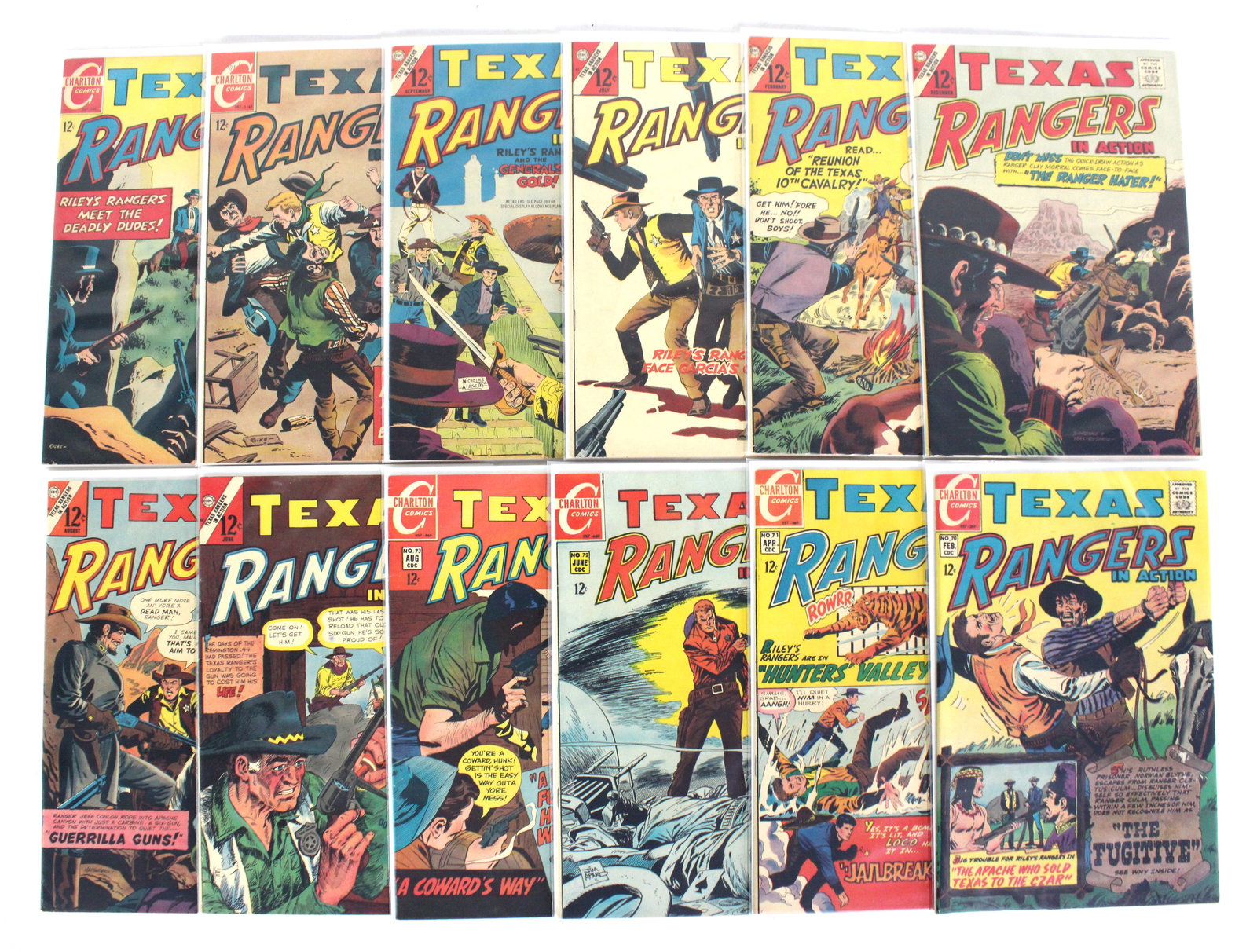 Charlton Comics Texas Rangers in Action Comic Books (1 of 1)