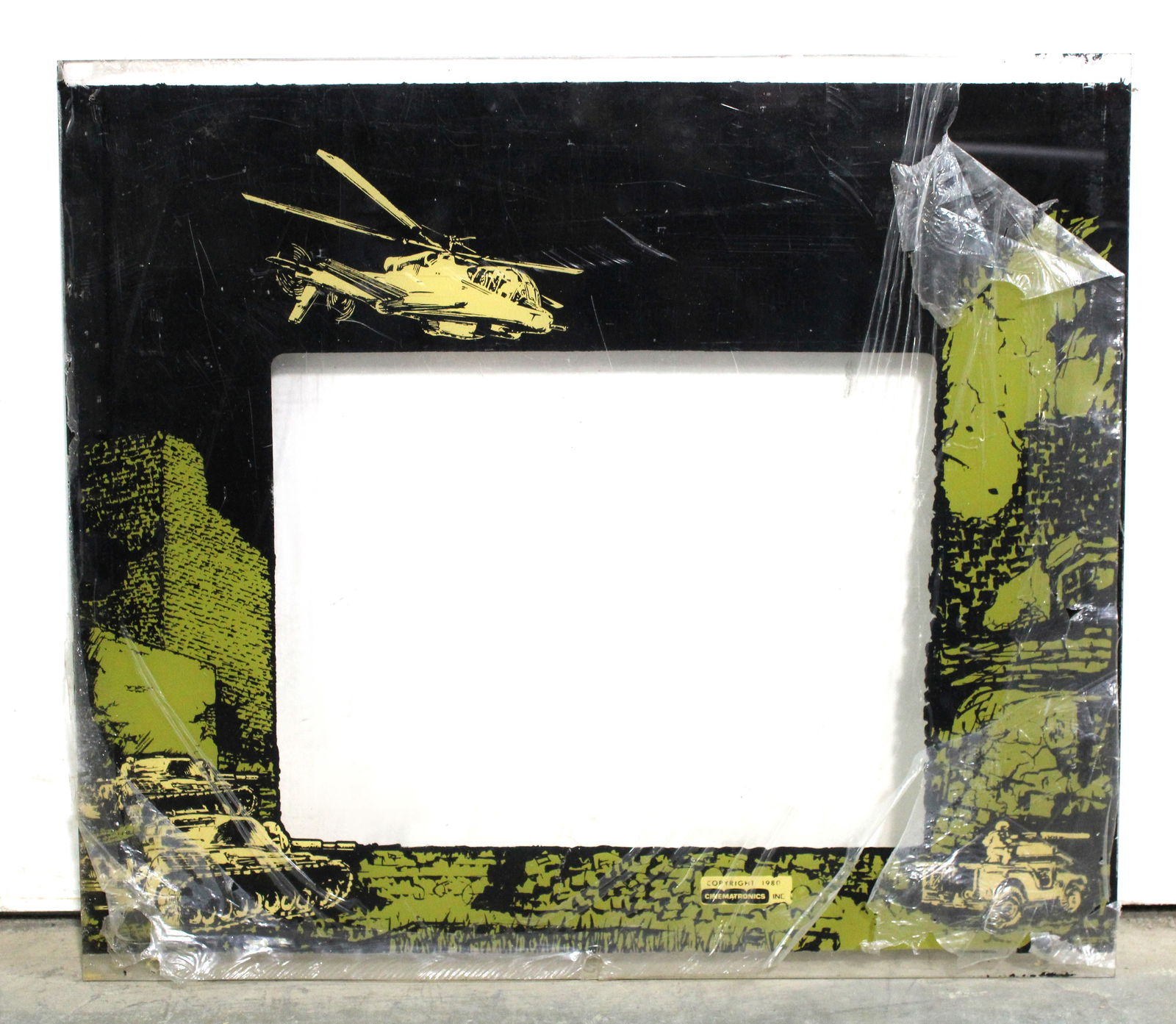 NOS Cinematronics Armor Attack Arcade Game Bezel (1 of 2)