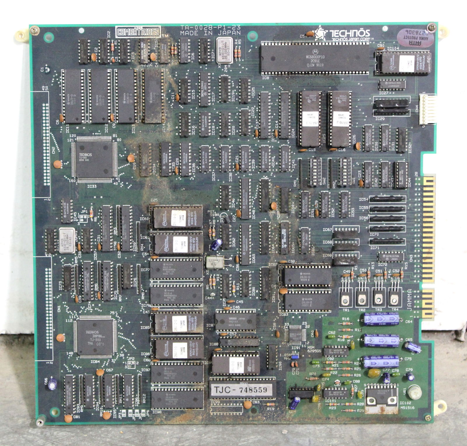 Technos The Combatribes Arcade Game Board (1 of 1)