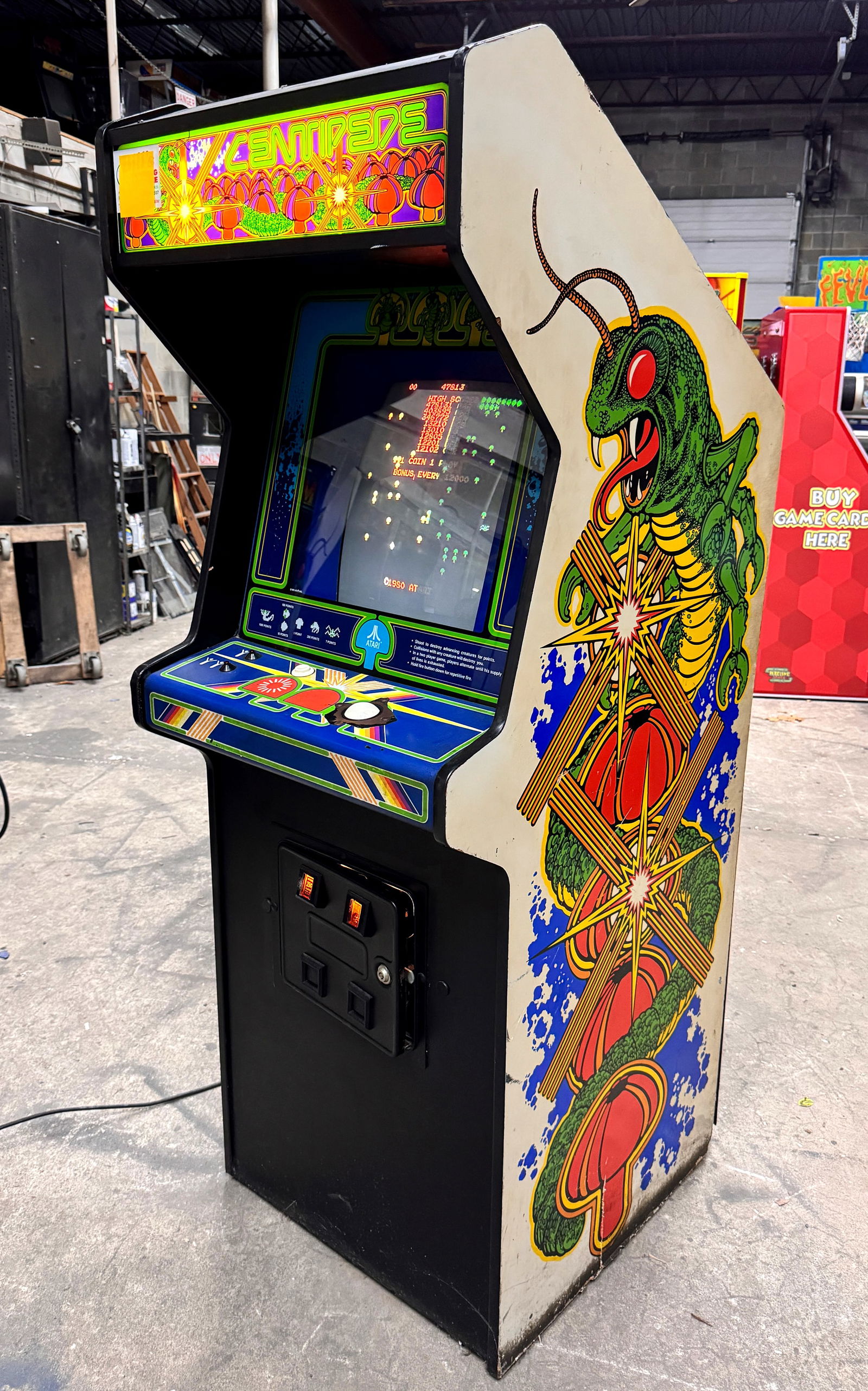 Atari Centipede Arcade Game, Lot 1 (1 of 3)