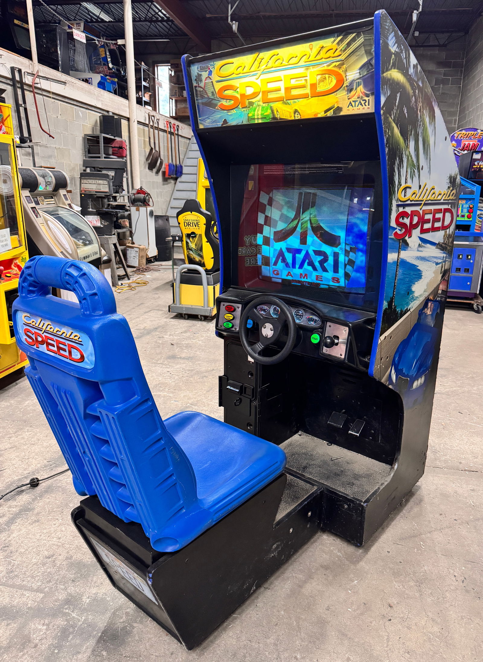 Atari California Speed Sit Down Racing Arcade, Lot 1 (1 of 3)