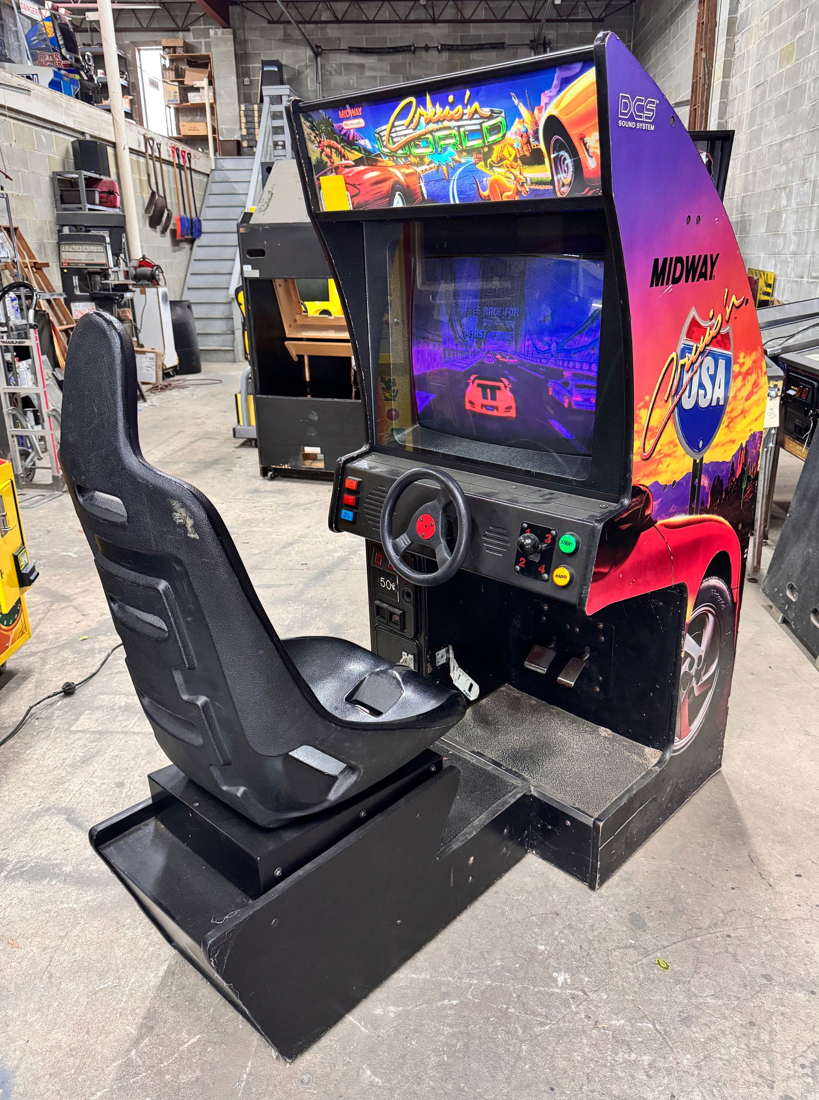 Midway Cruis'n World Sit Down Racing Arcade Game, Lot 1 (1 of 2)