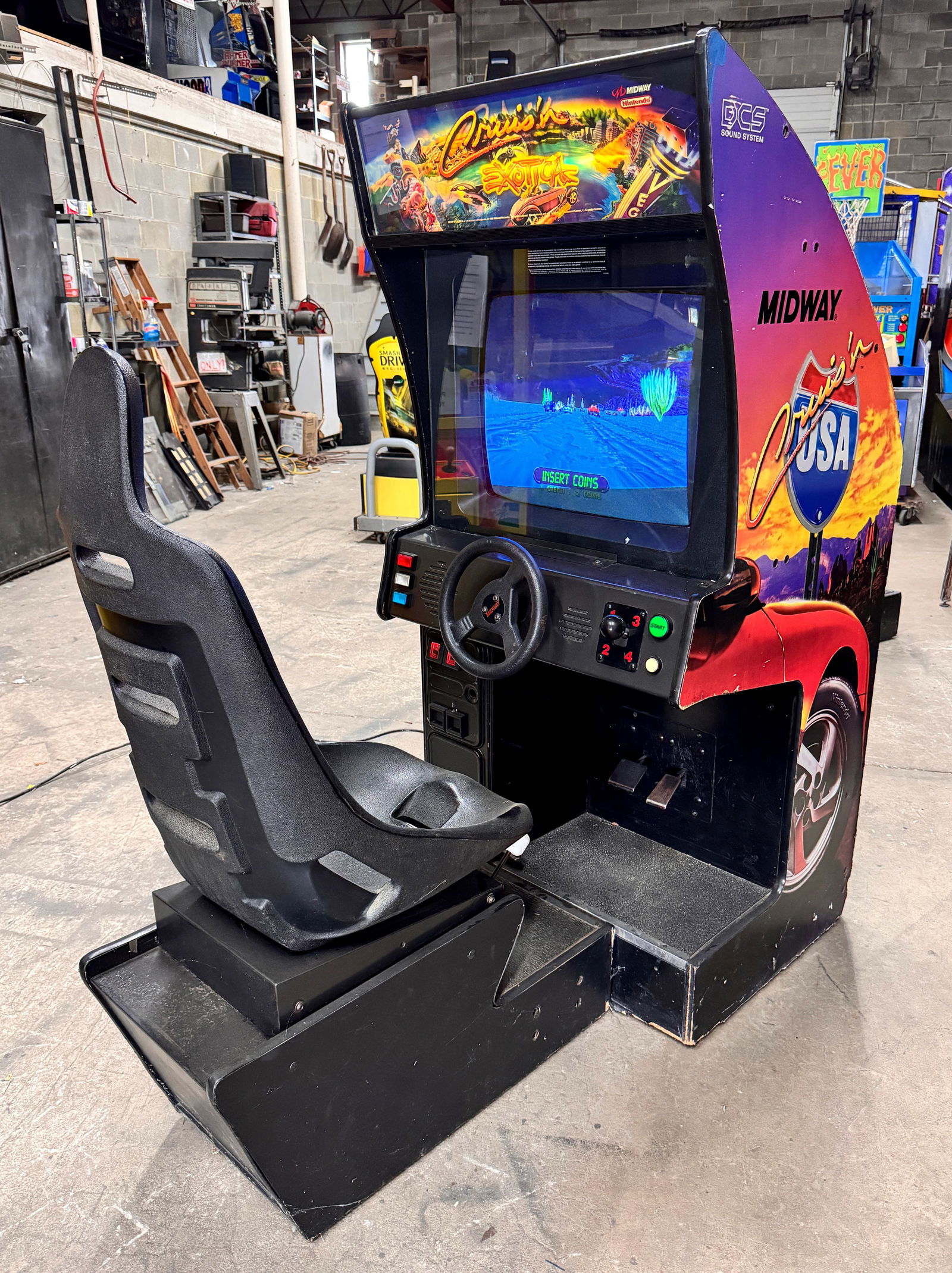 Midway Cruis'n Exotica Sit Down Racing Arcade, Lot 2 (1 of 2)