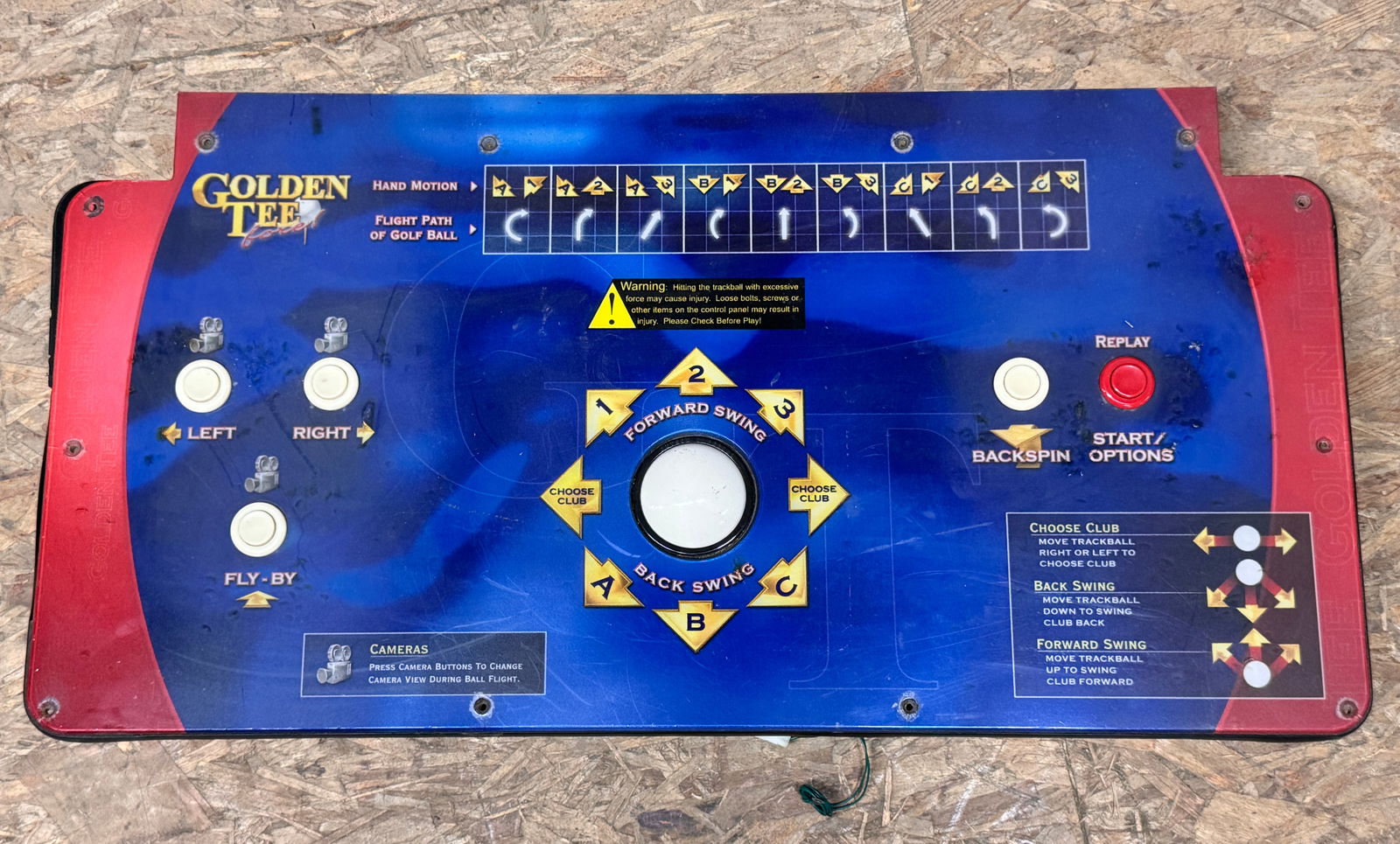 Golden Tee Arcade Game Control Panel (1 of 2)
