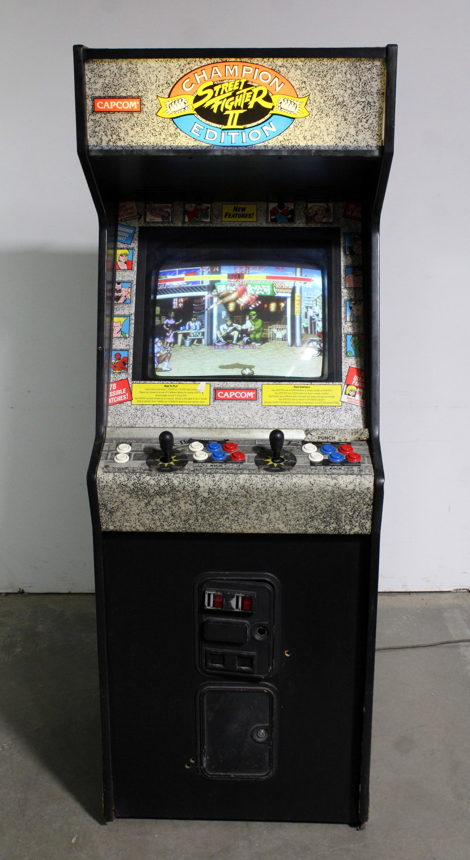 Capcom Street Fighter II Champion Edition Arcaded Game: Working. This item requires third-party shipping or pickup arrangements to be made. Dimensions: 73 x 26 x 32