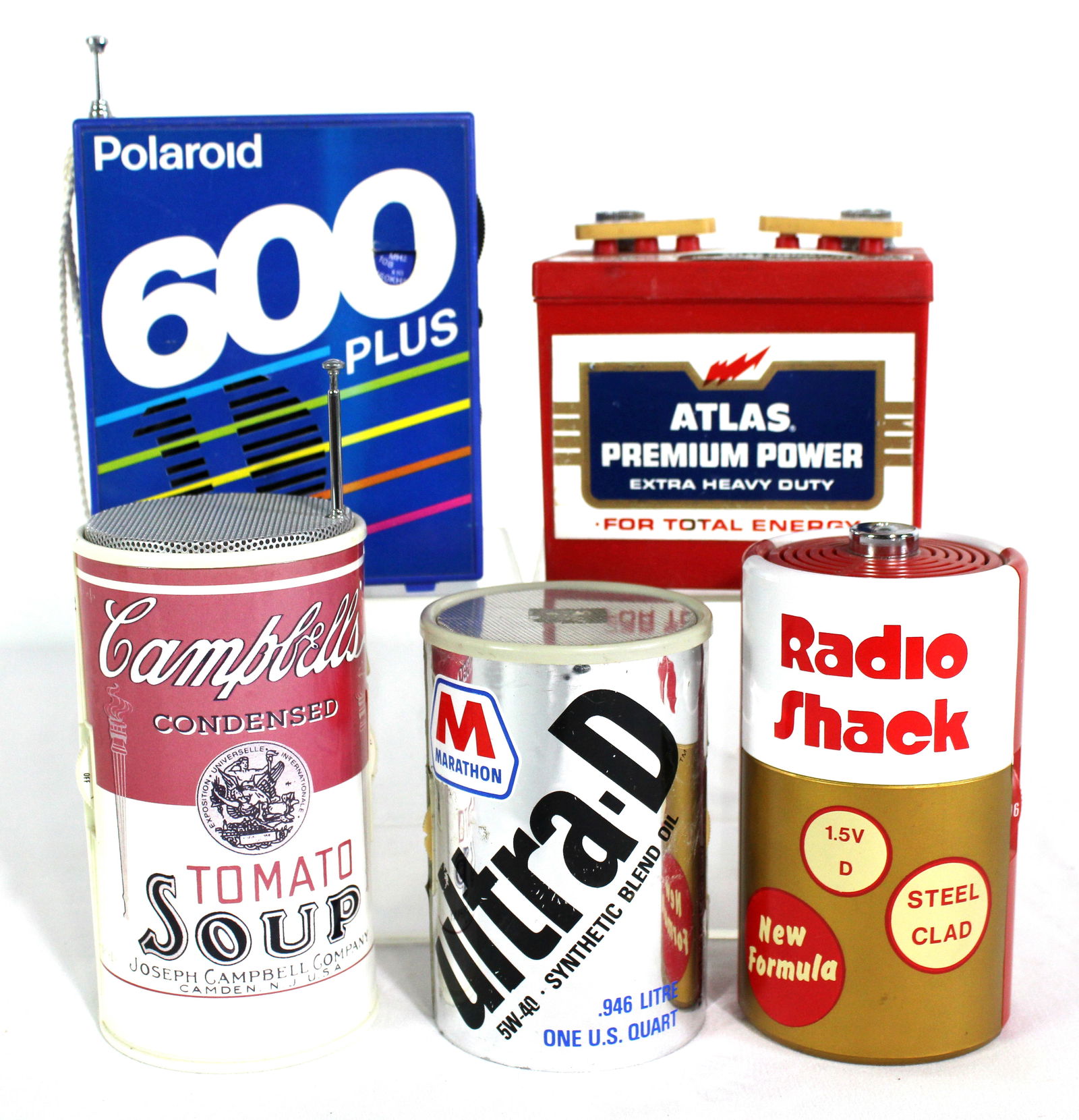 Vintage Radios incl. Atlas Battery, Radio Shack and Campbell Soup (1 of 3)