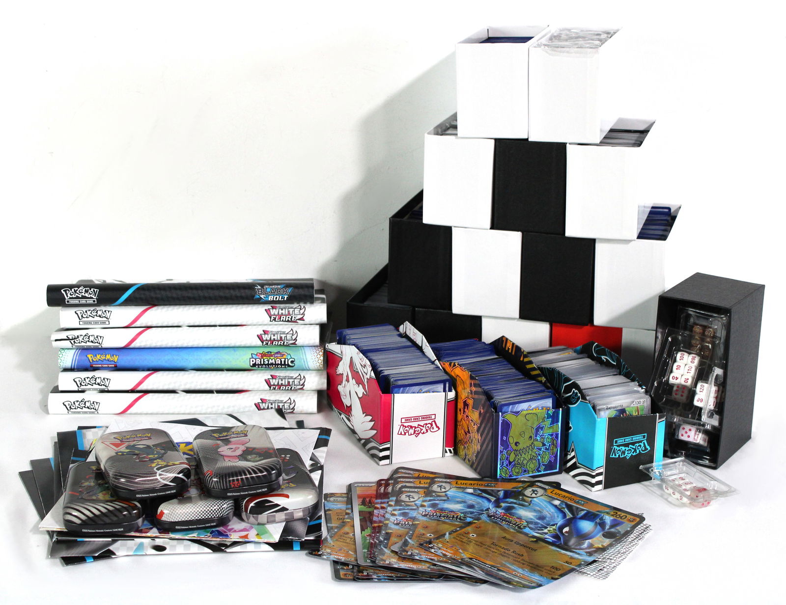 Large Lot of Pokemon Binders and Cards incl. Destined Rivals (1 of 6)