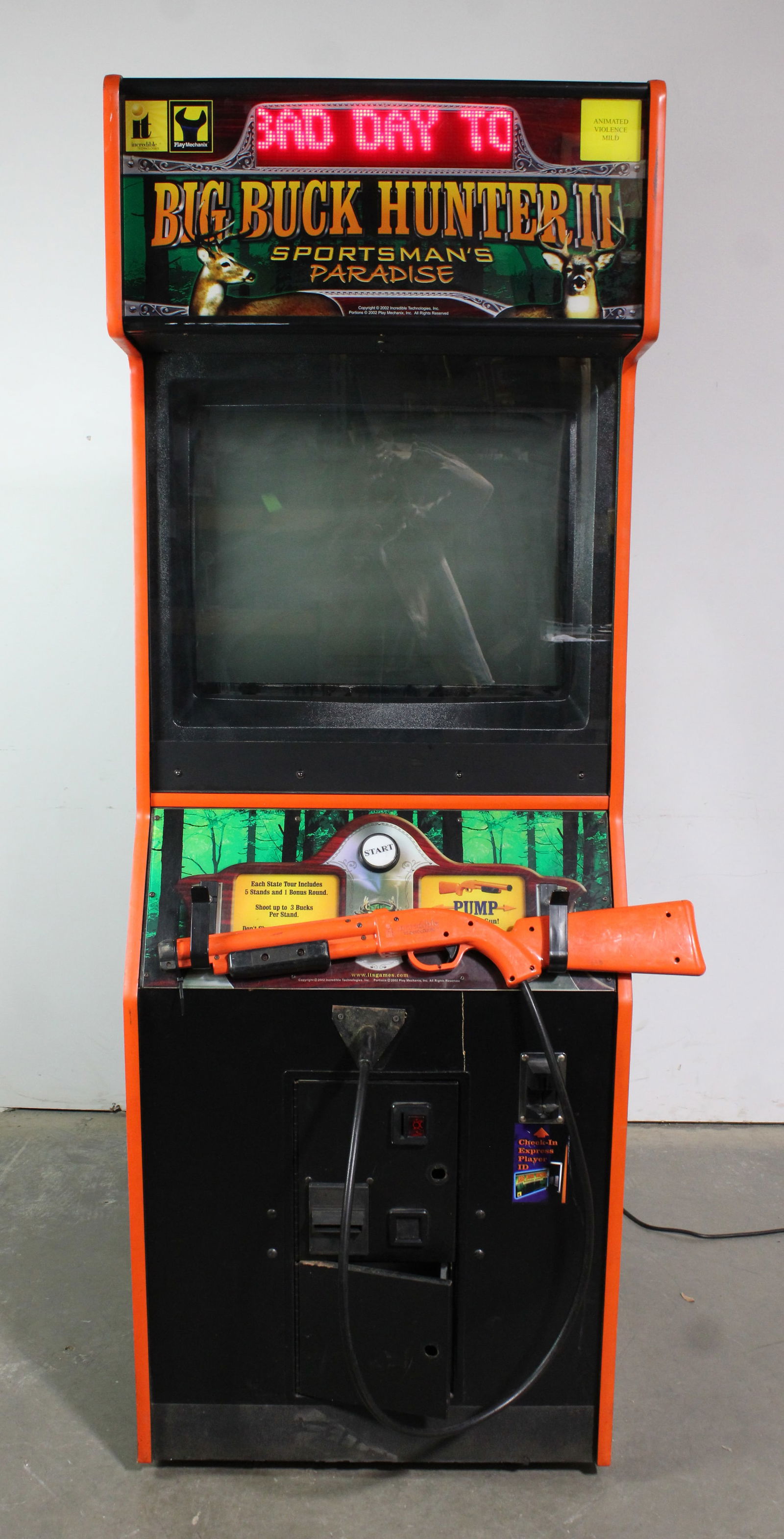 IT Big Buck Hunter II Sportsman's Paradise Arcade Game (1 of 3)