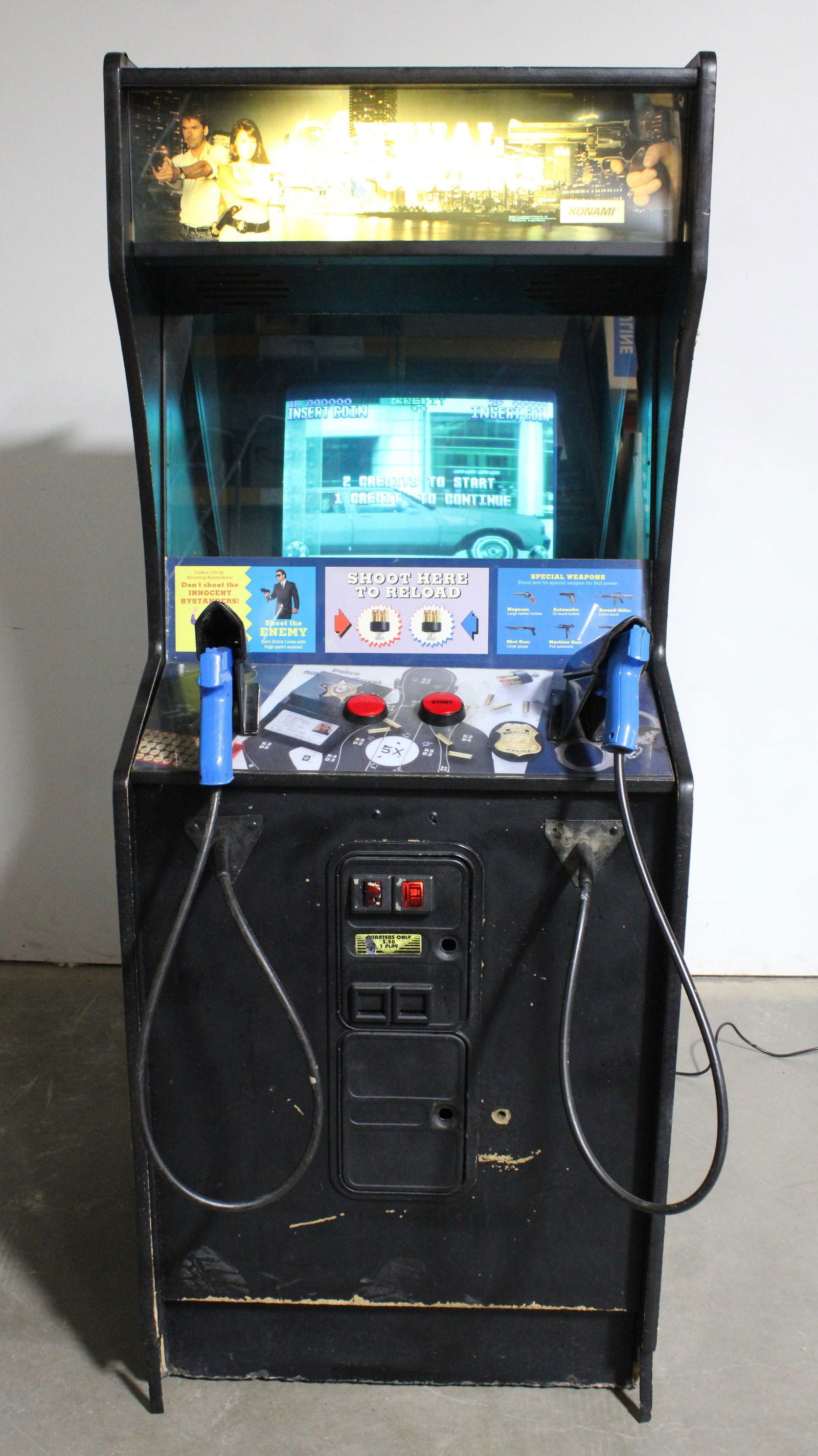 Konami Lethal Enforcers Arcade game (1 of 4)