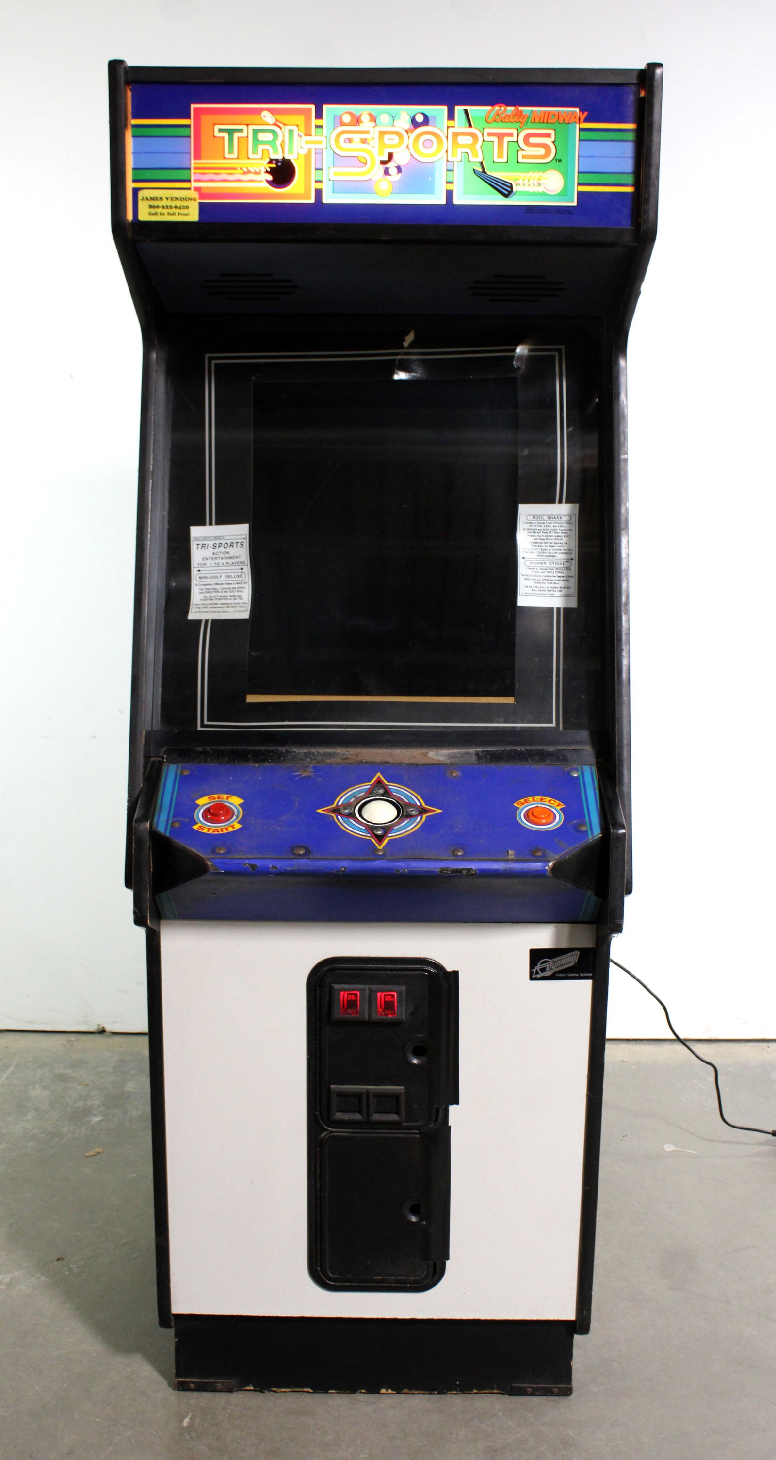 Bally Midway Tri-Sports Arcade Game in Dynamo Cabinet (1 of 3)