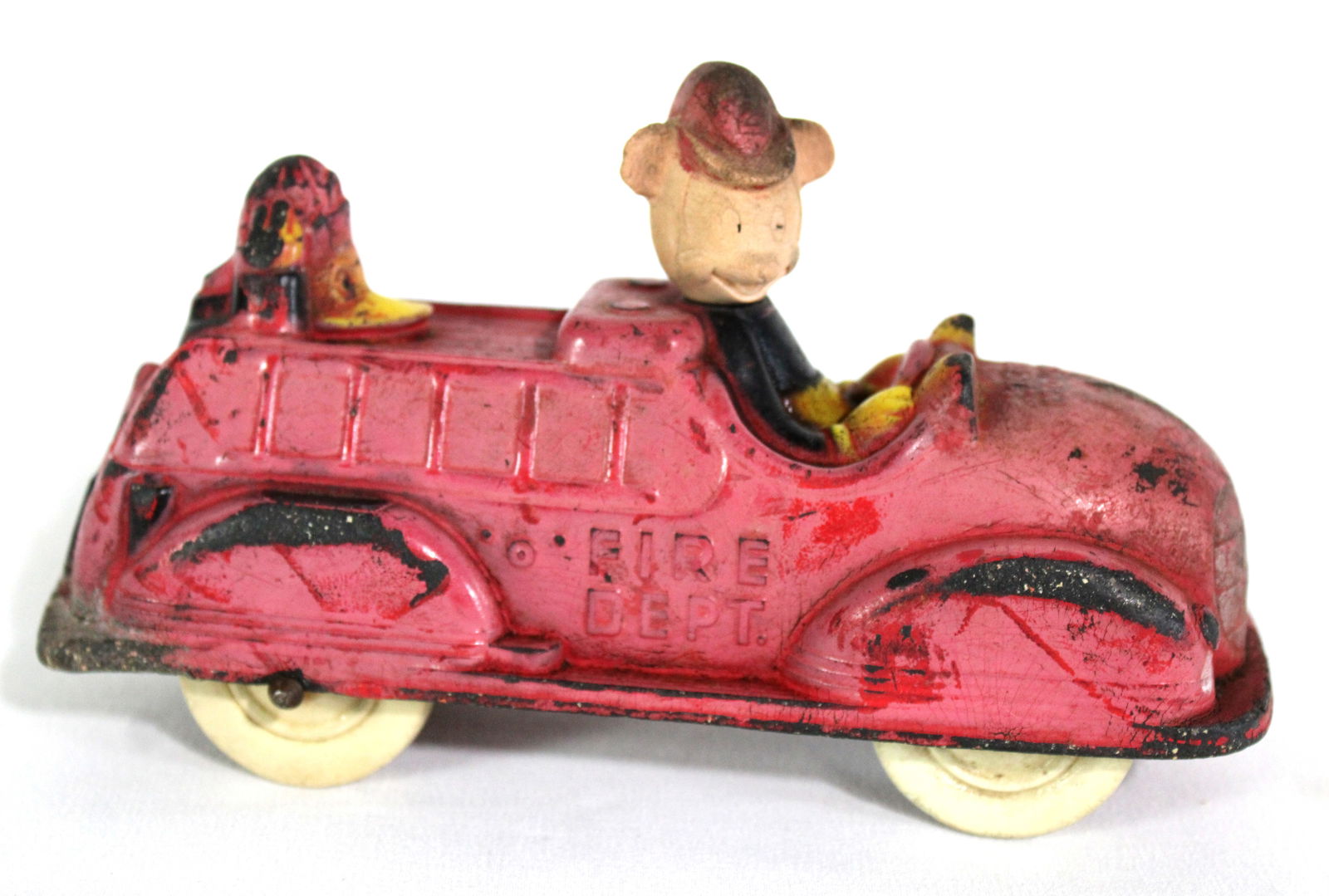Walt Disney Mickey Mouse Firetruck Toy by Sun Rubber (1 of 3)