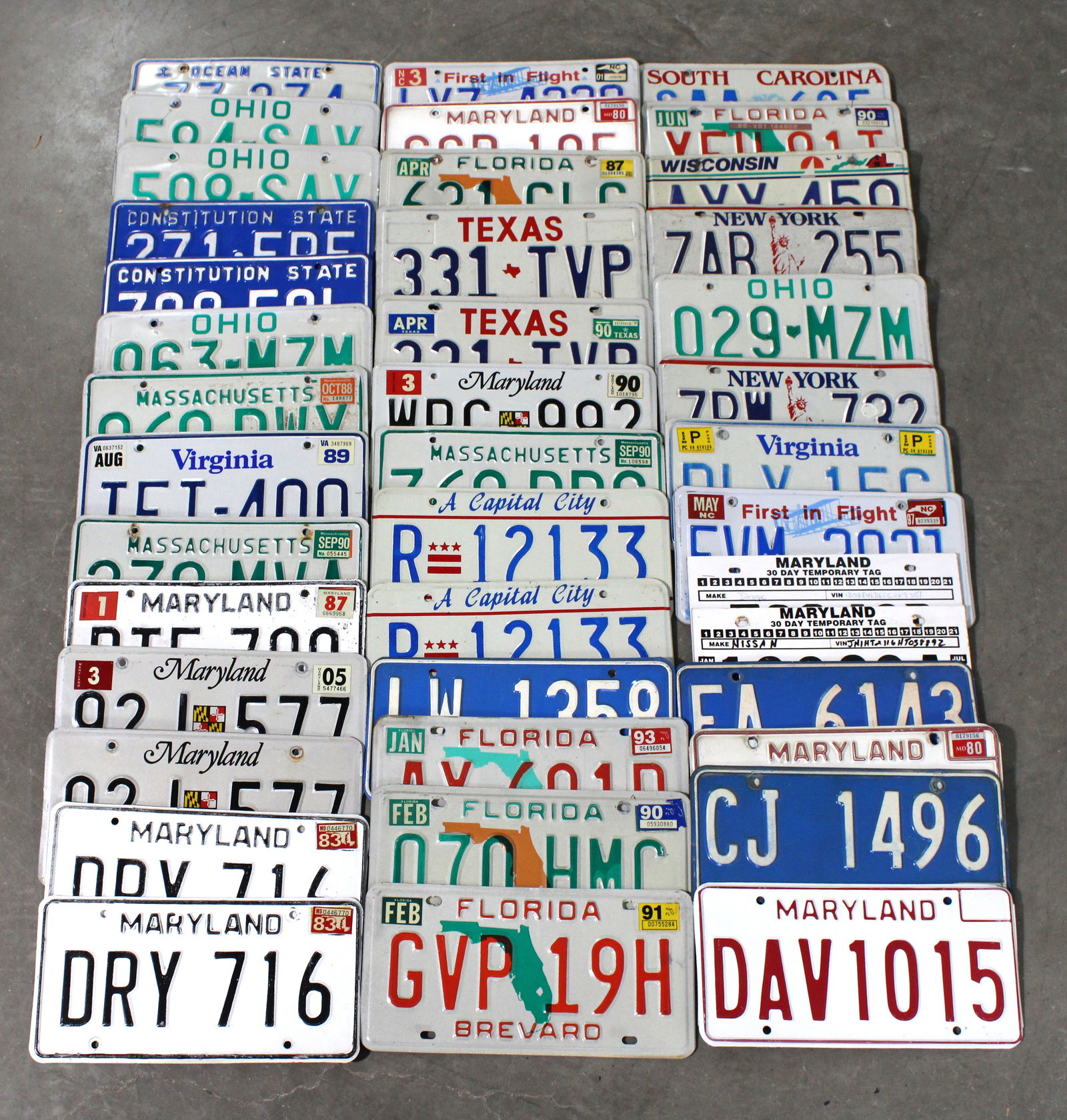 Assorted License Plates, Lot 2 (1 of 1)
