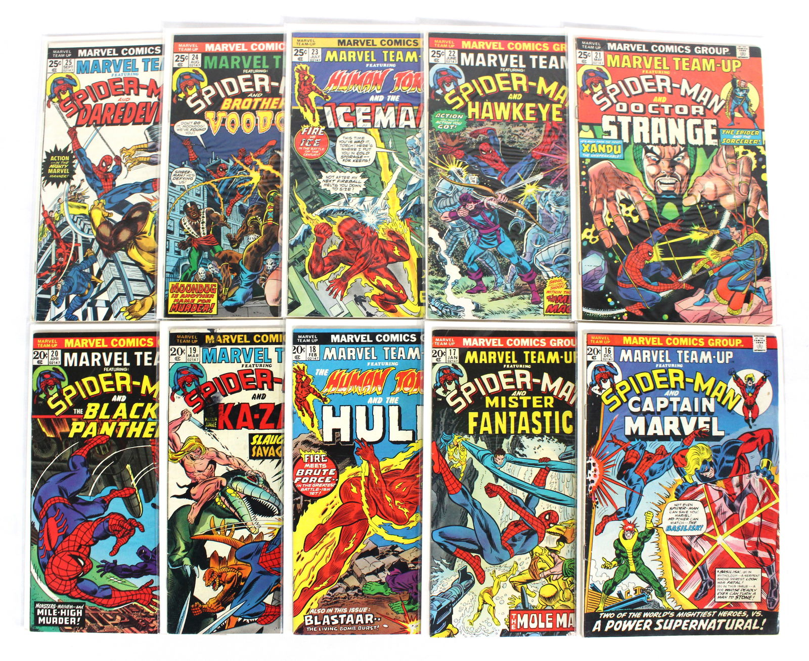 Marvel Team-Up Featuring Spider-Man Comic Books Issues #s 16-25 (1 of 1)