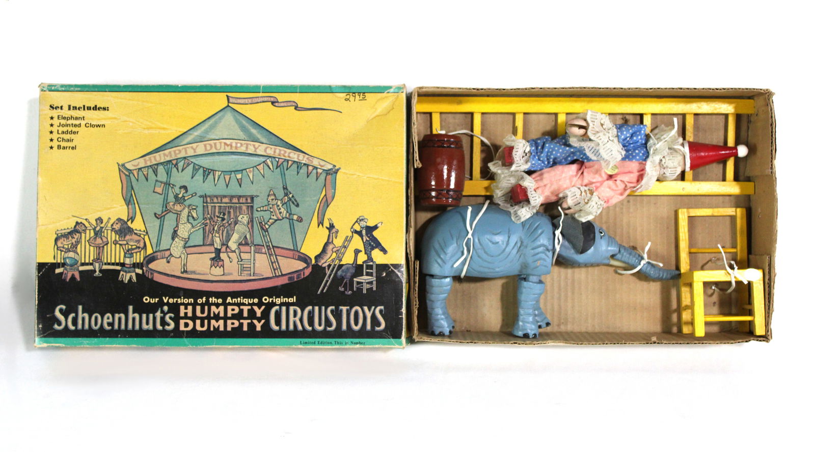 Schoenhut's Humpty Dumpty Circus Toys in Box (1 of 1)