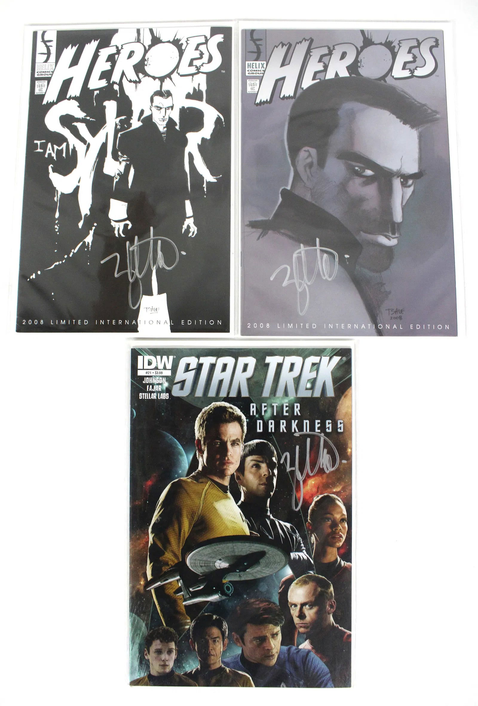 Zachary Quinto Autographed Comic Books (1 of 2)