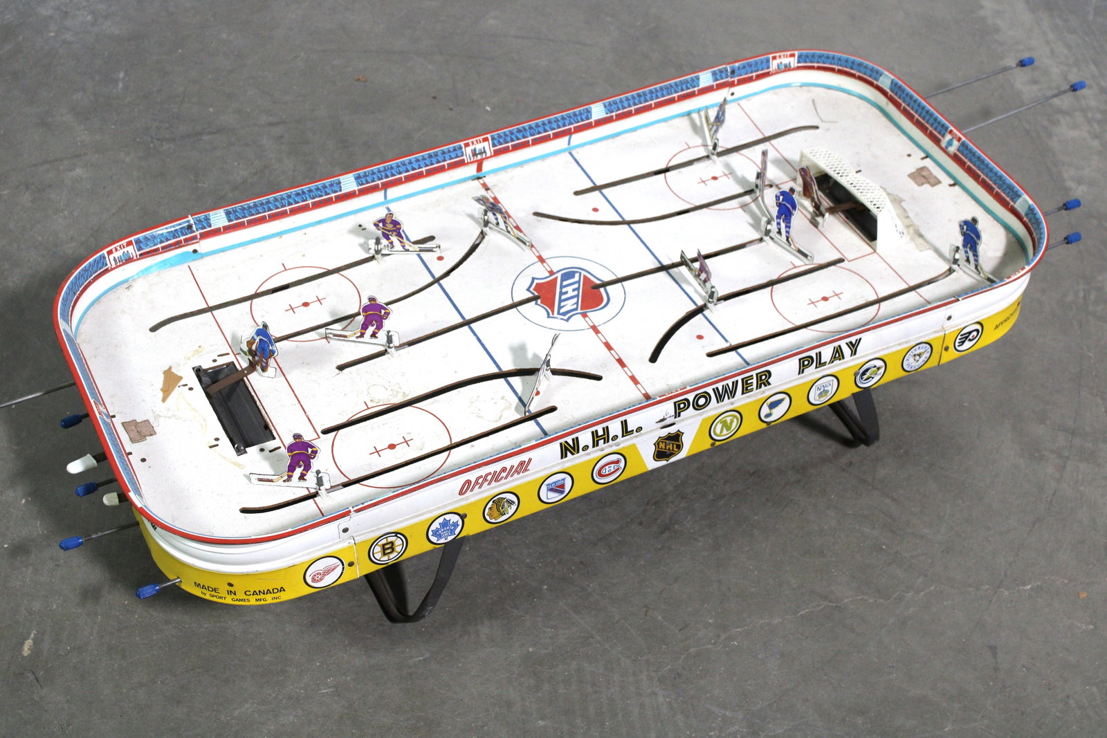 NHL Power Play Table Top Game: This item requires third-party shipping or pickup arrangements to be made. Dimensions: 9 x 17 x 40