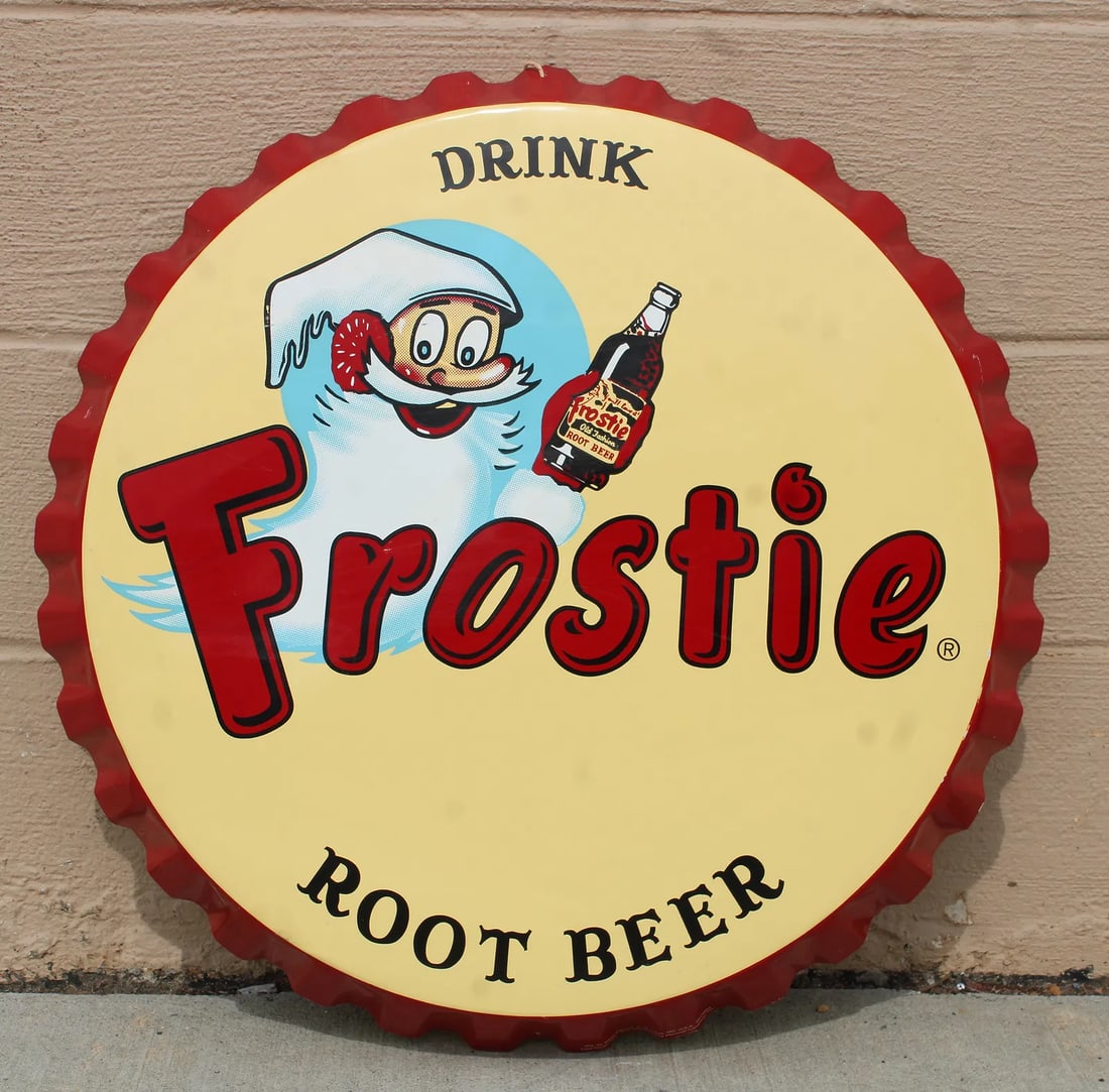Frostie Bottlecap Sign, Stout Sign Limited Run (1 of 2)