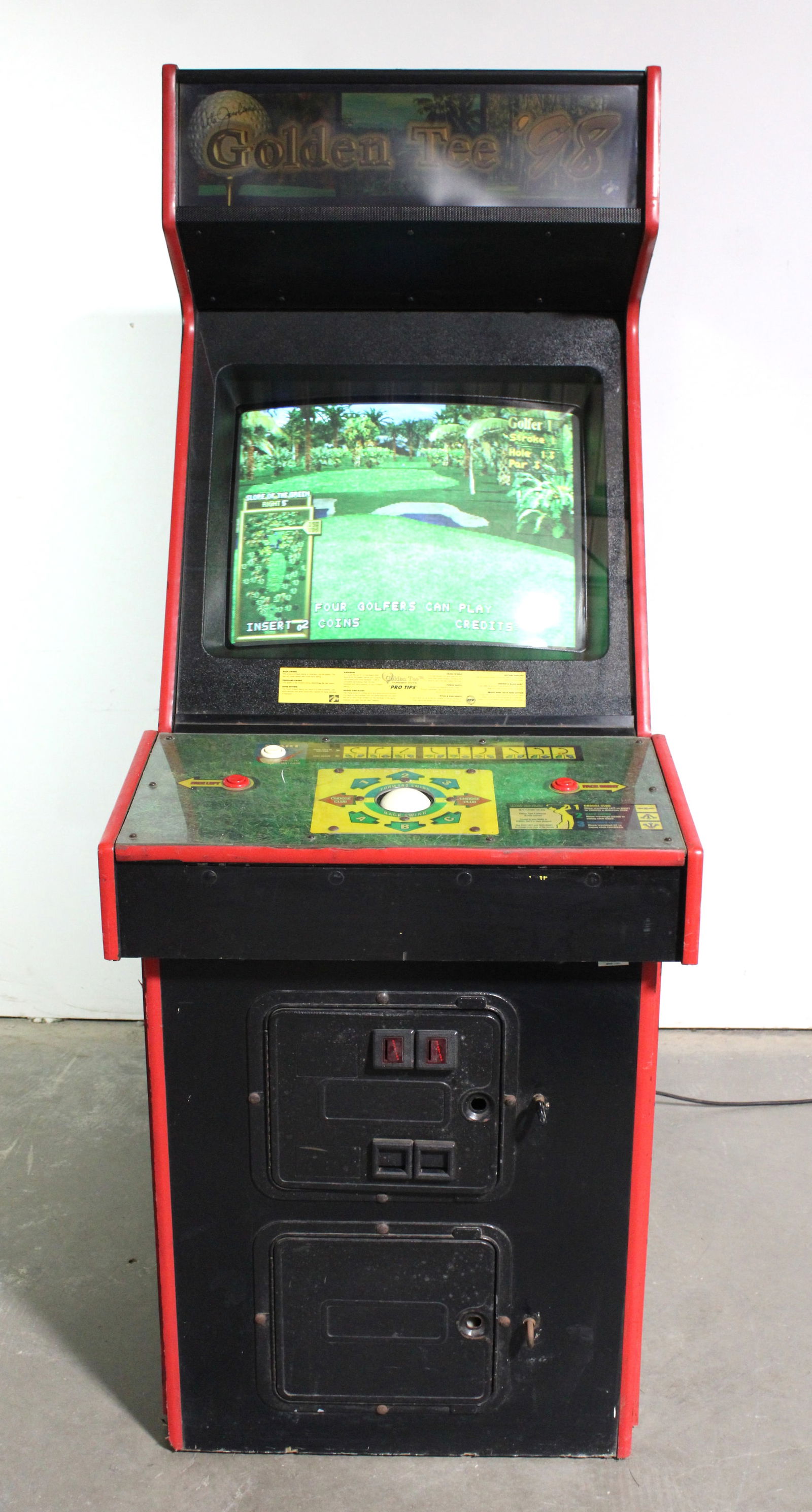 Golden Tee '98 Golf Arcade Game in Midway Mortal Kombat II Cabinet (1 of 4)