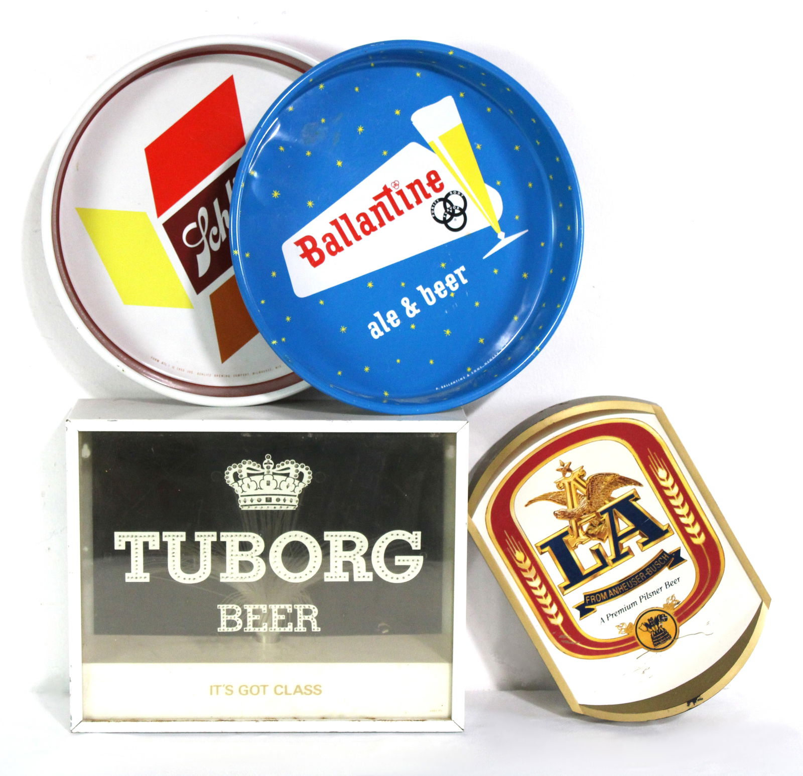 Beer Signs and Trays incl. Ballantine and Schlitz (1 of 2)