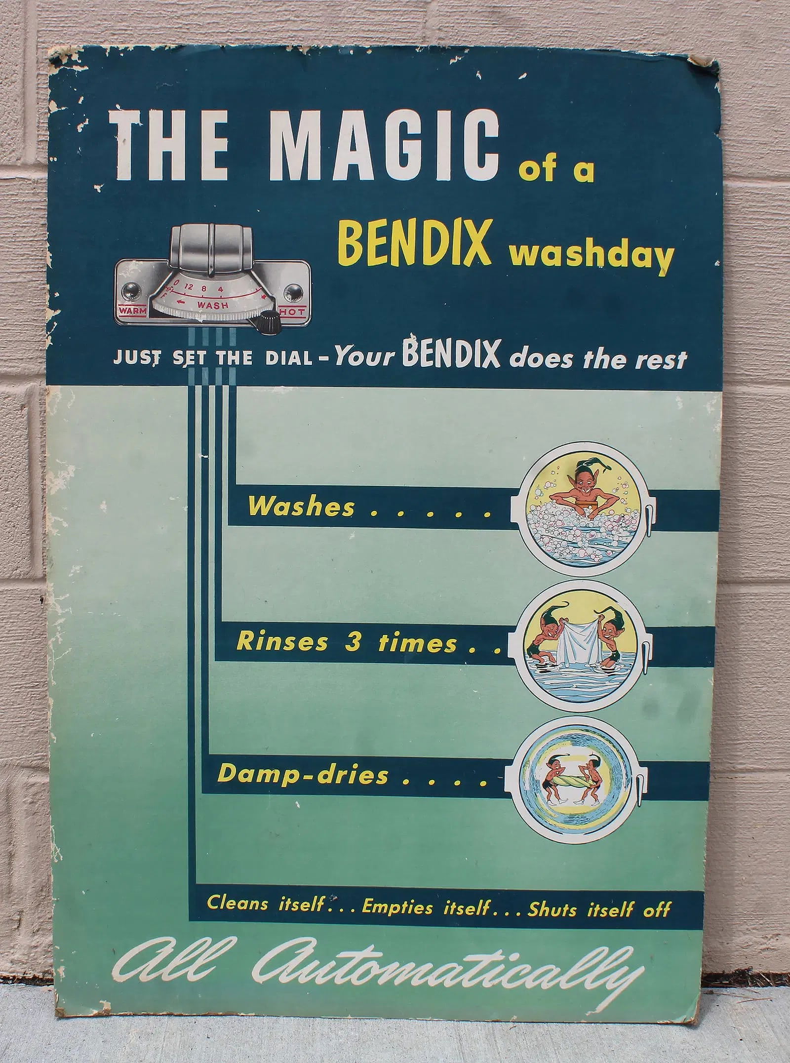 Bendix Washer Large Easelback Store Display (1 of 2)