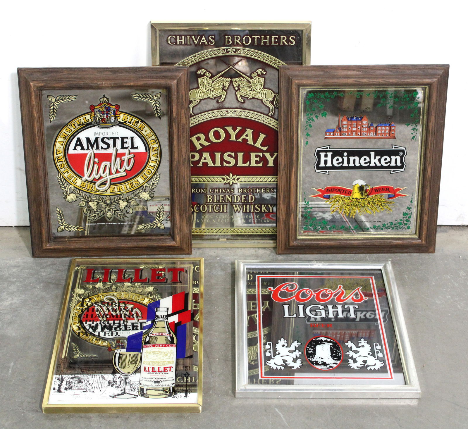 Assorted Beer Mirrors incl. Heineken and Coors Light (1 of 1)