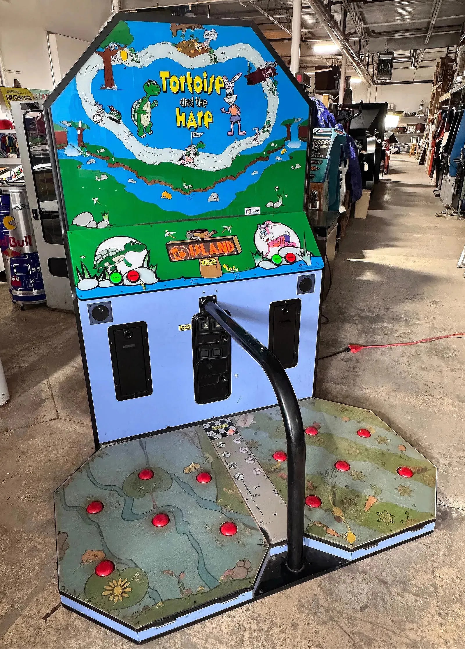 Tortoise and Hare Redemption Arcade Game: Working. This item requires third-party shipping or pickup arrangements to be made. Dimensions set up: 78 x 66 x 58
