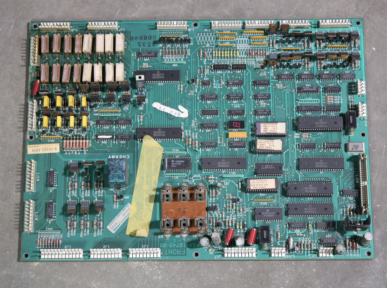Williams System 11 Strike Zone Shuffle Alley / Pinball Board (1 of 2)