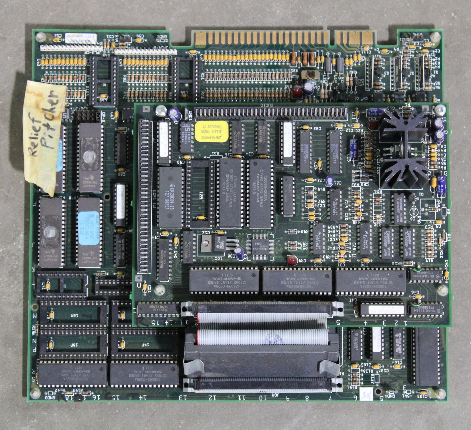 Relief Pitcher Arcade Game Board: Untested. In-house shipping available.