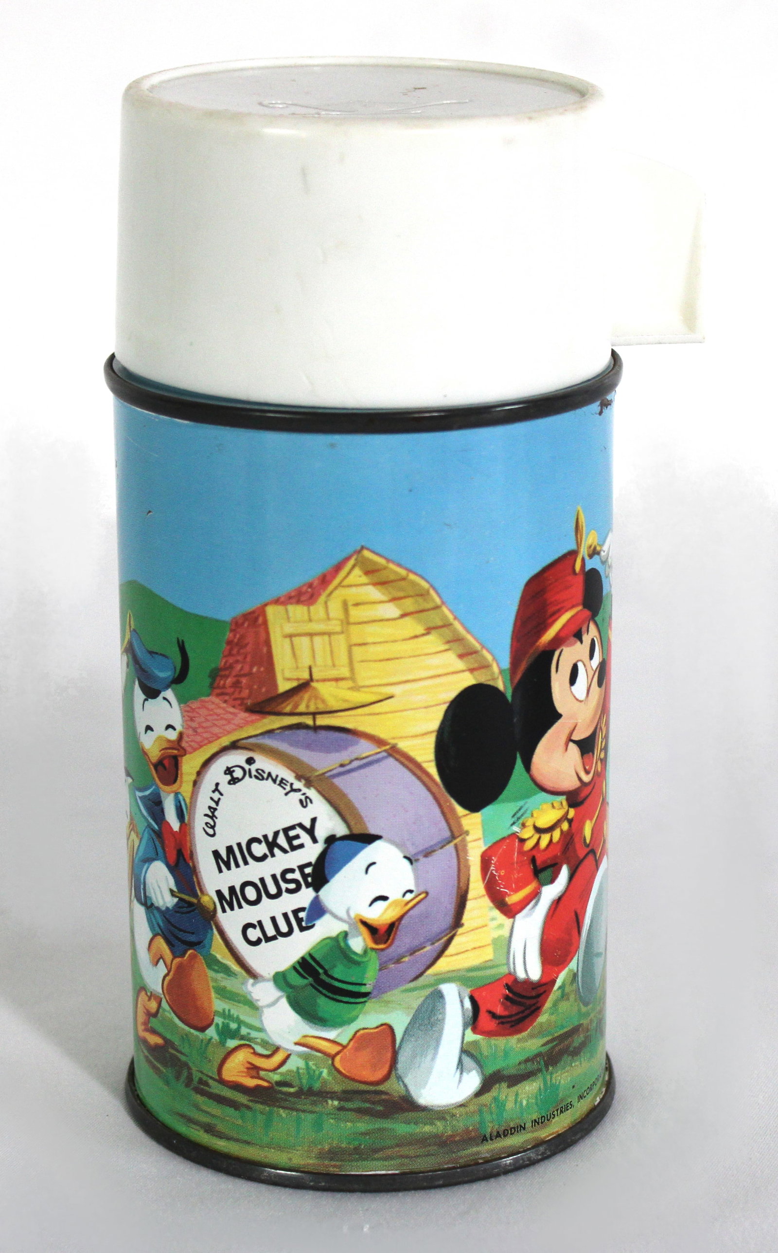 Walt Disney Mickey Mouse Club Metal Thermos: In-house shipping available.