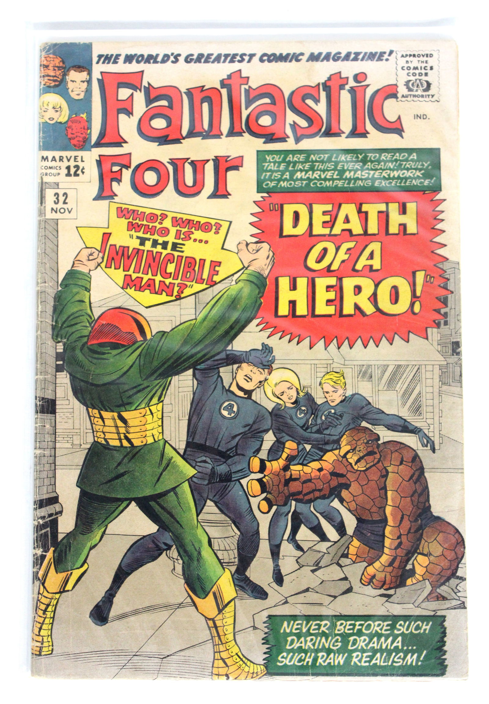 Marvel Comics Fantastic Four Issue 32: First appearance of Morrat. Bagged and boarded. In-house shipping available.