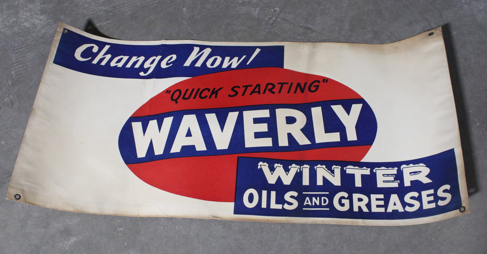Waverly Automotive Banner: This item requires third-party shipping or pickup arrangements to be made. Dimensions: 22 x 46