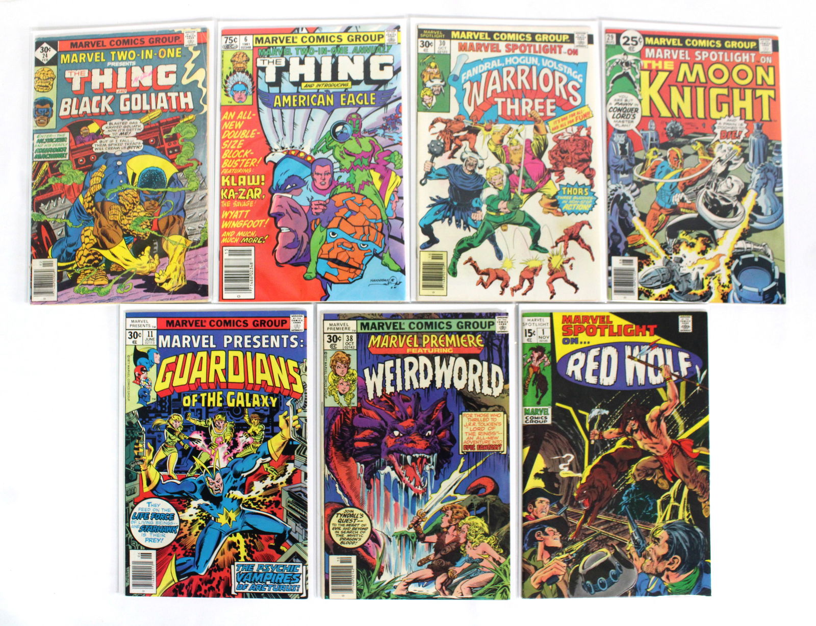 Marvel Comics Mix Lot incl. Wierd World, Moon Knight and The Thing (1 of 1)