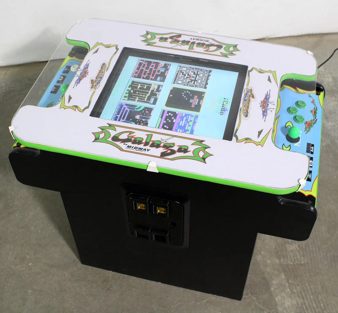 Midway Galaga Themed 60-1 Multicade Cocktail Arcade Game, New Build (1 of 4)