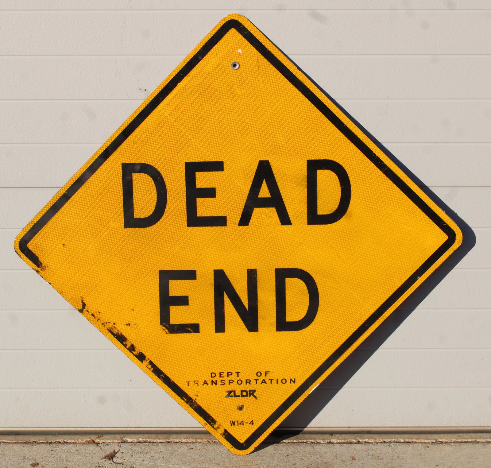 Dead End Road Sign: This item requires third-party shipping or pickup arrangements to be made. Dimensions: 32 x 32