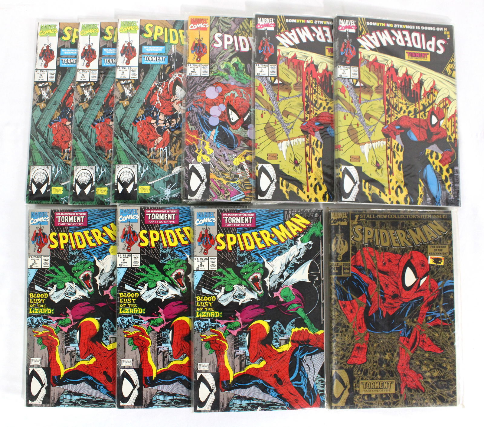 Marvel Comics Spider-Man Issues 1-5 RESELLER LOT 1: Total of 35. Assorted conditions. In-house shipping available.